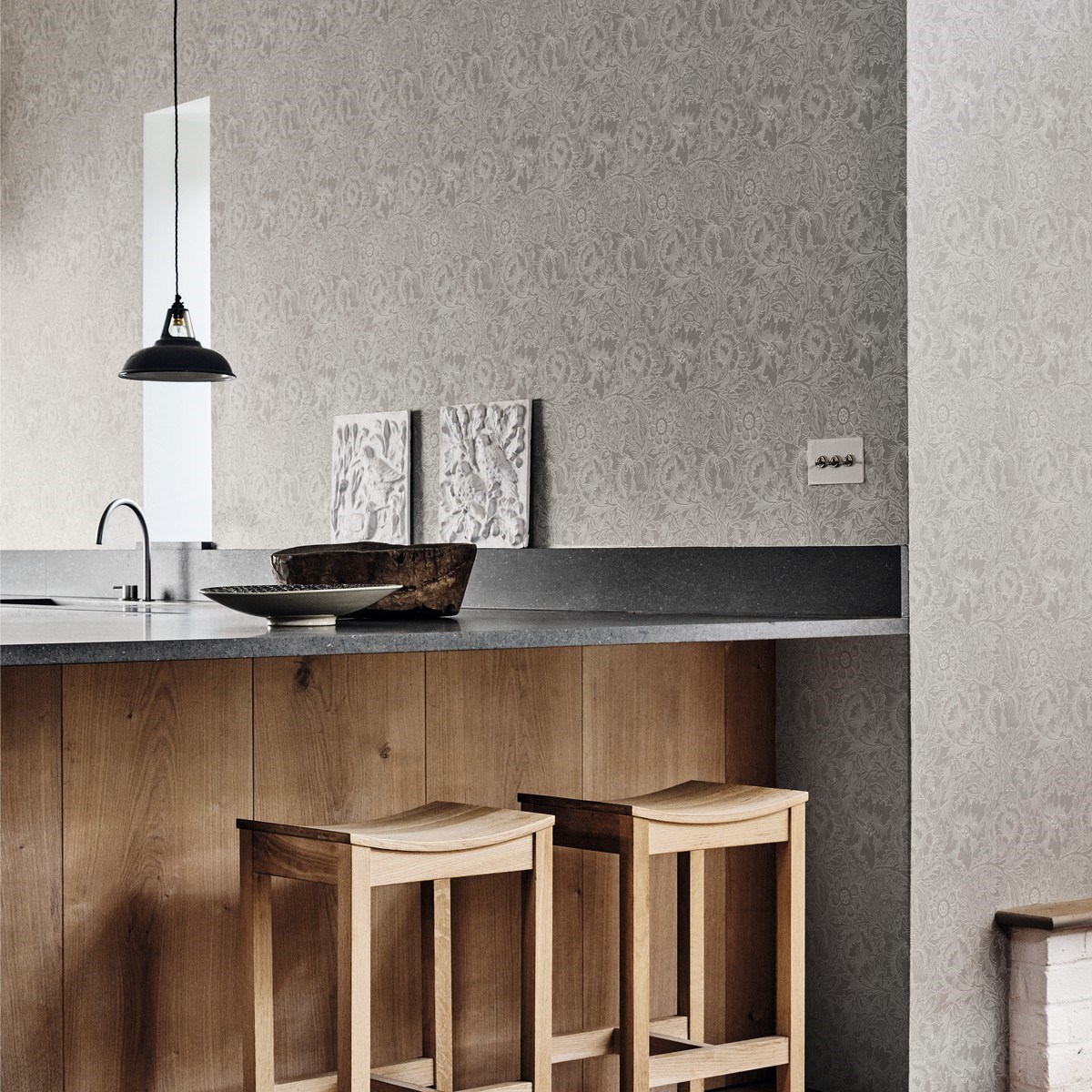 Tapet Morris Pure Pure Poppy Dmpu216032