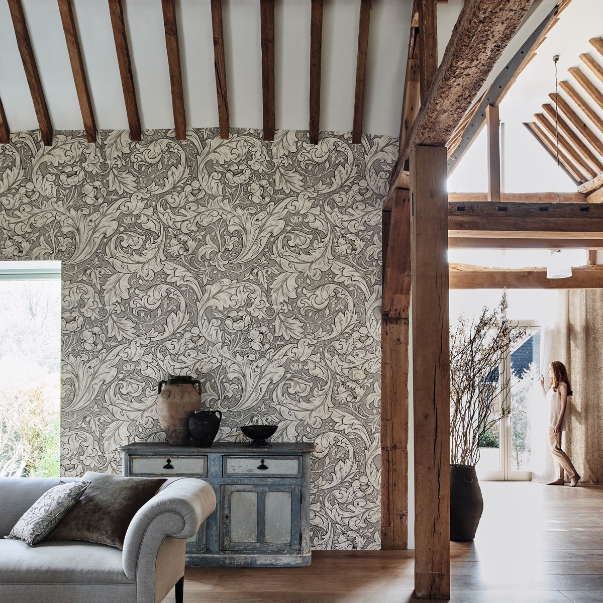 Tapet Morris Pure Bachelors Button Dmpu216050