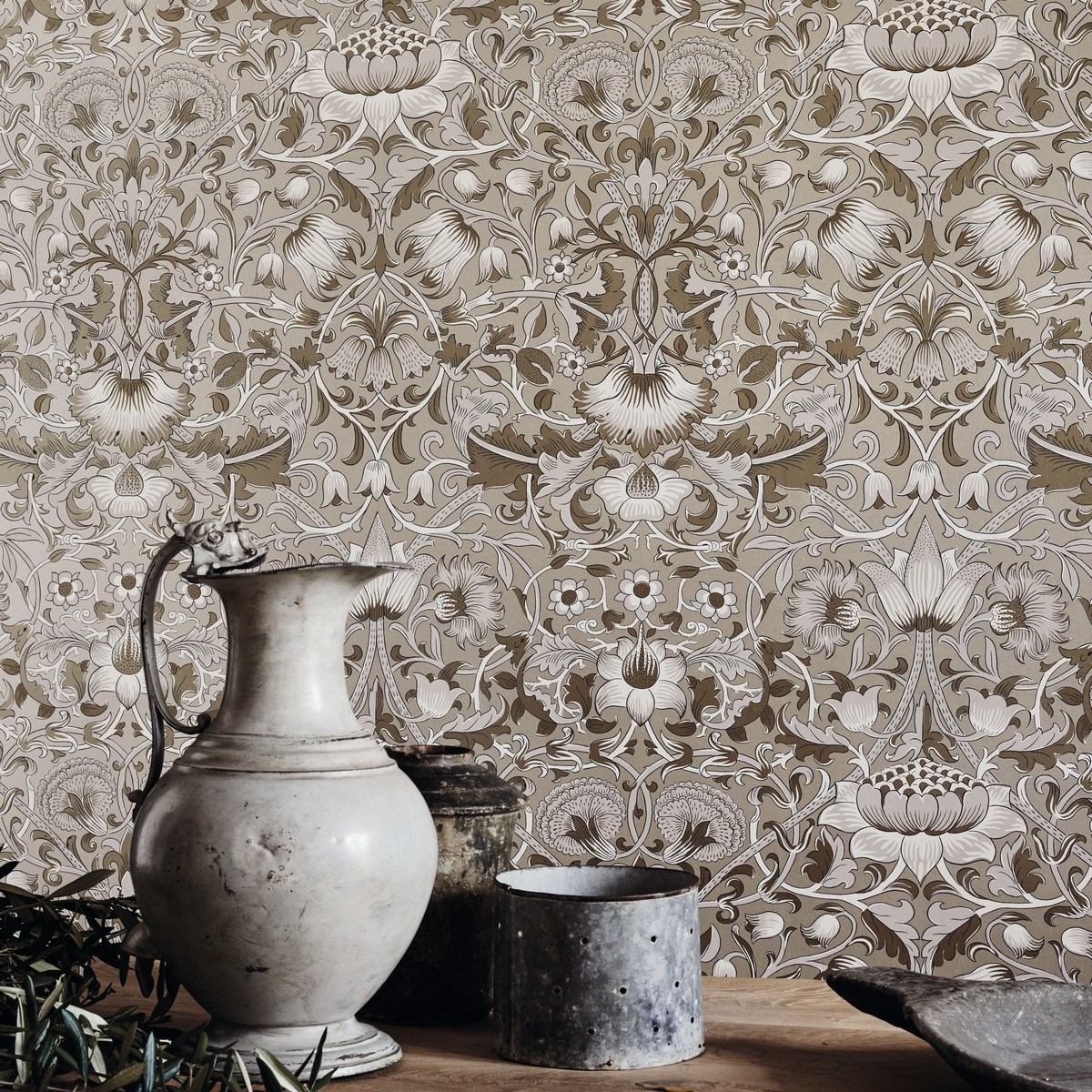 Tapet Morris Pure Pure Lodden Dmpu216029