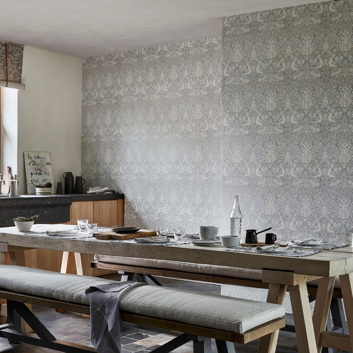 Tapet Pure Morris North Pure Dove & Rose Dmpn216520