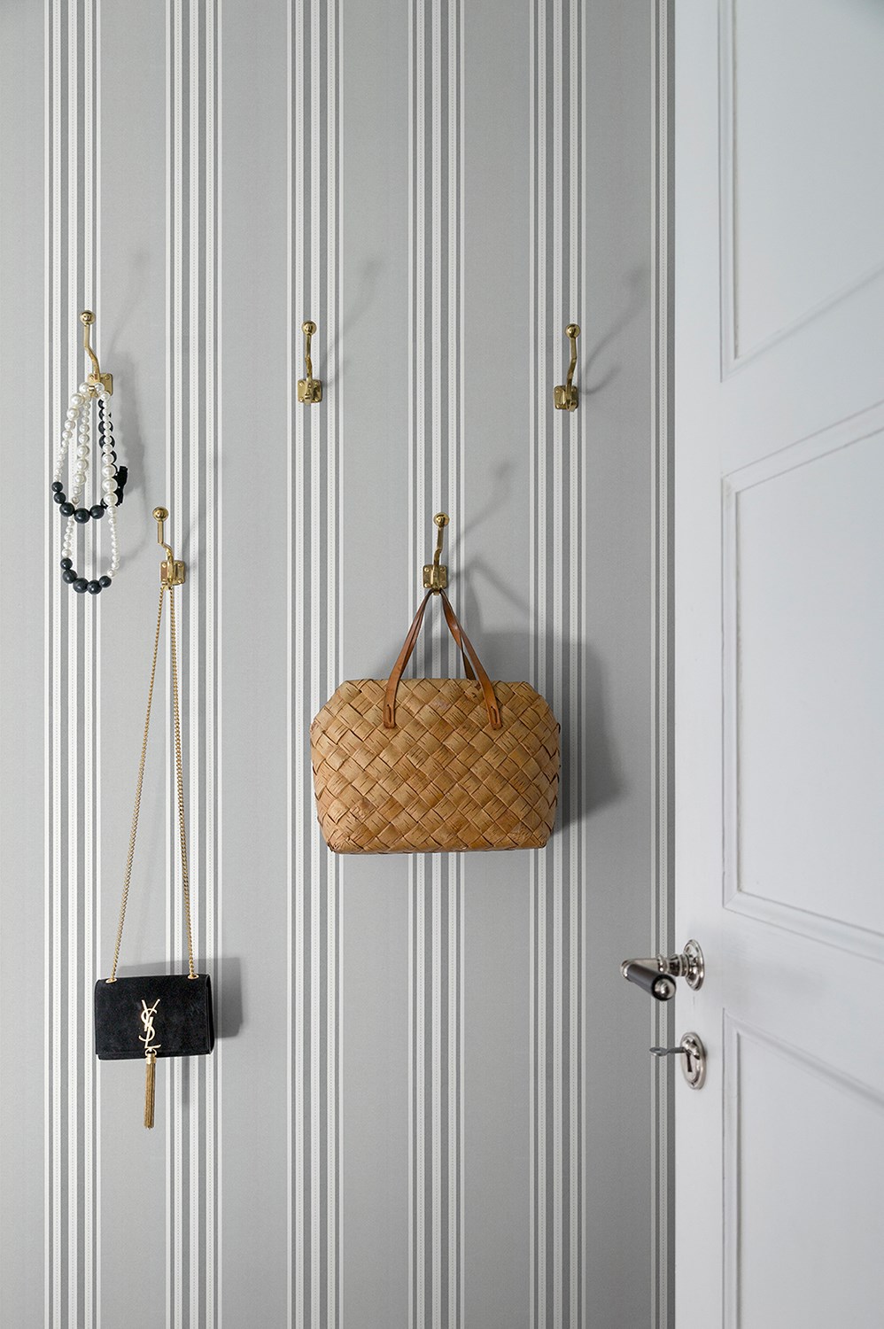 Tapet Denim Rayure Grey 3622