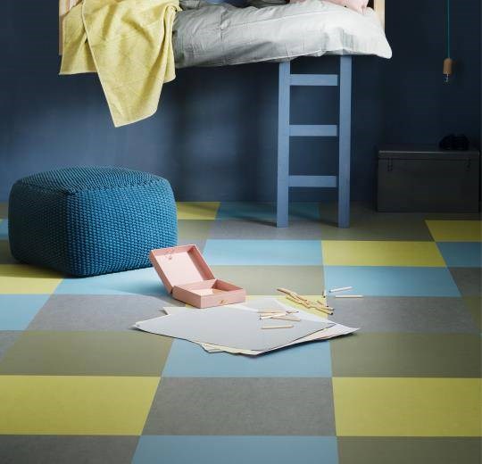 Linoleumgolv Marmoleum Click 333885 Spring Spring Buds Grå, 30x30cm