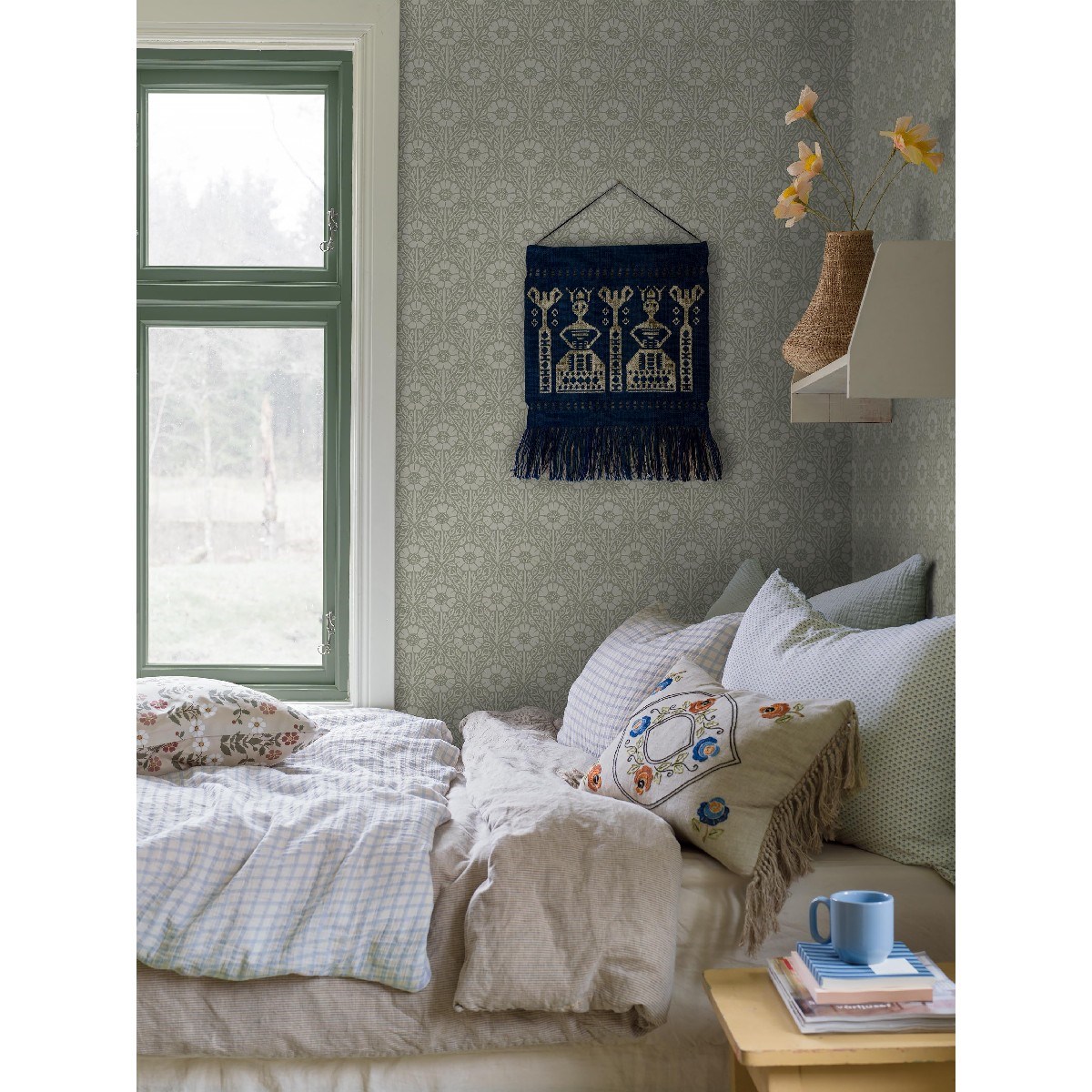 Tapet Nordic Folk Nyponros 5811