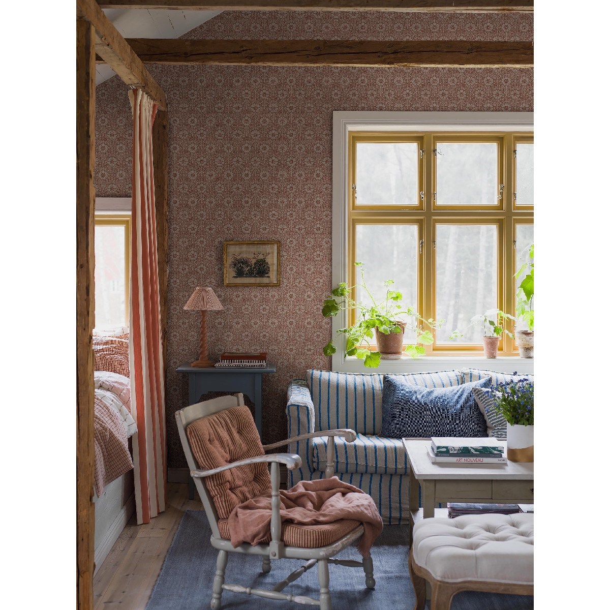 Tapet Nordic Folk Nyponros 5812