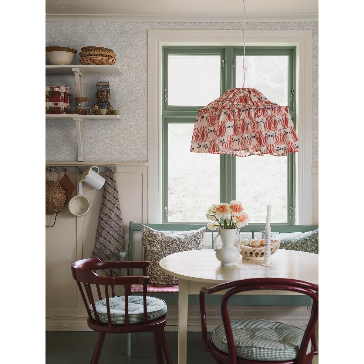 Tapet Nordic Folk Nyponros 5815