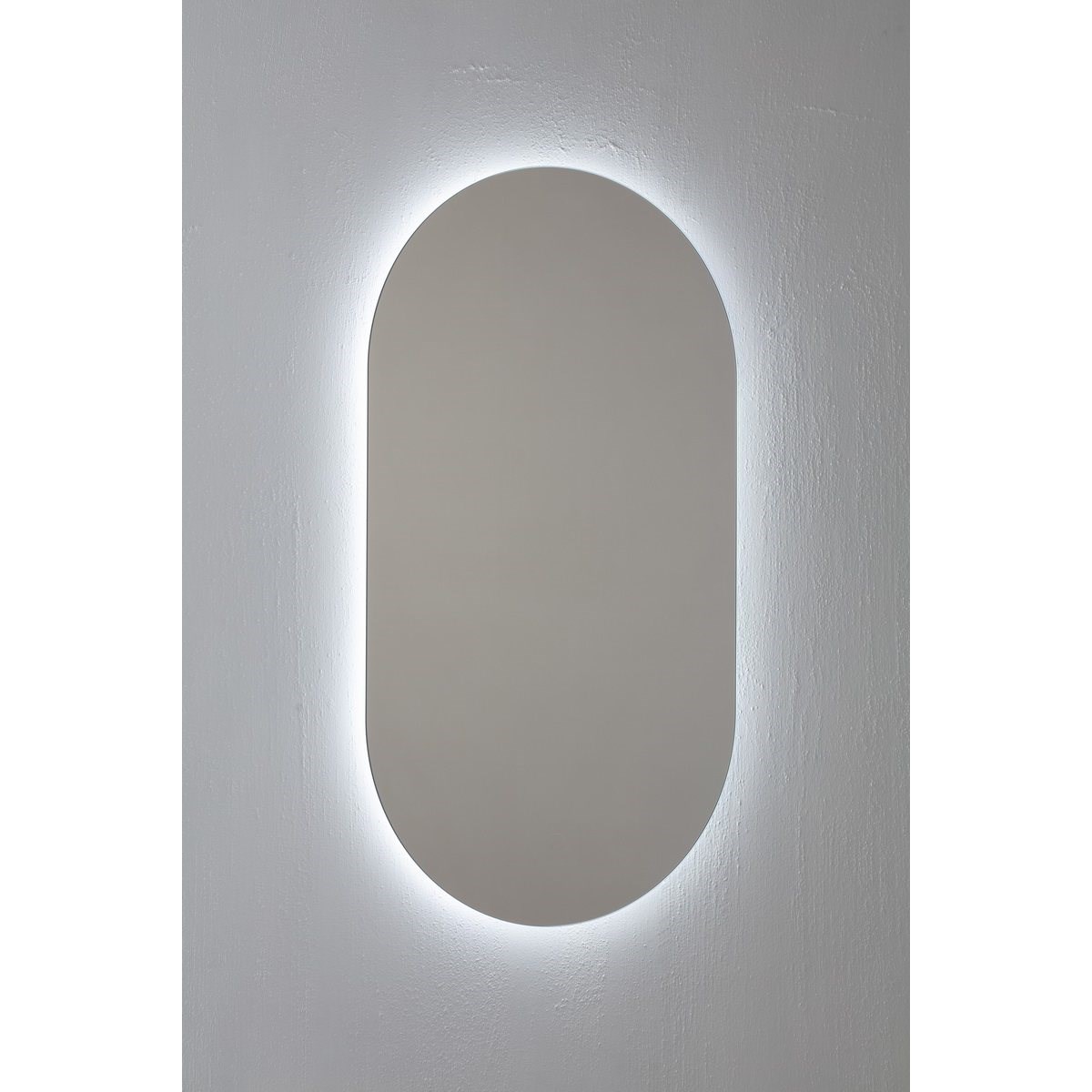 Spegel med belysning Oval