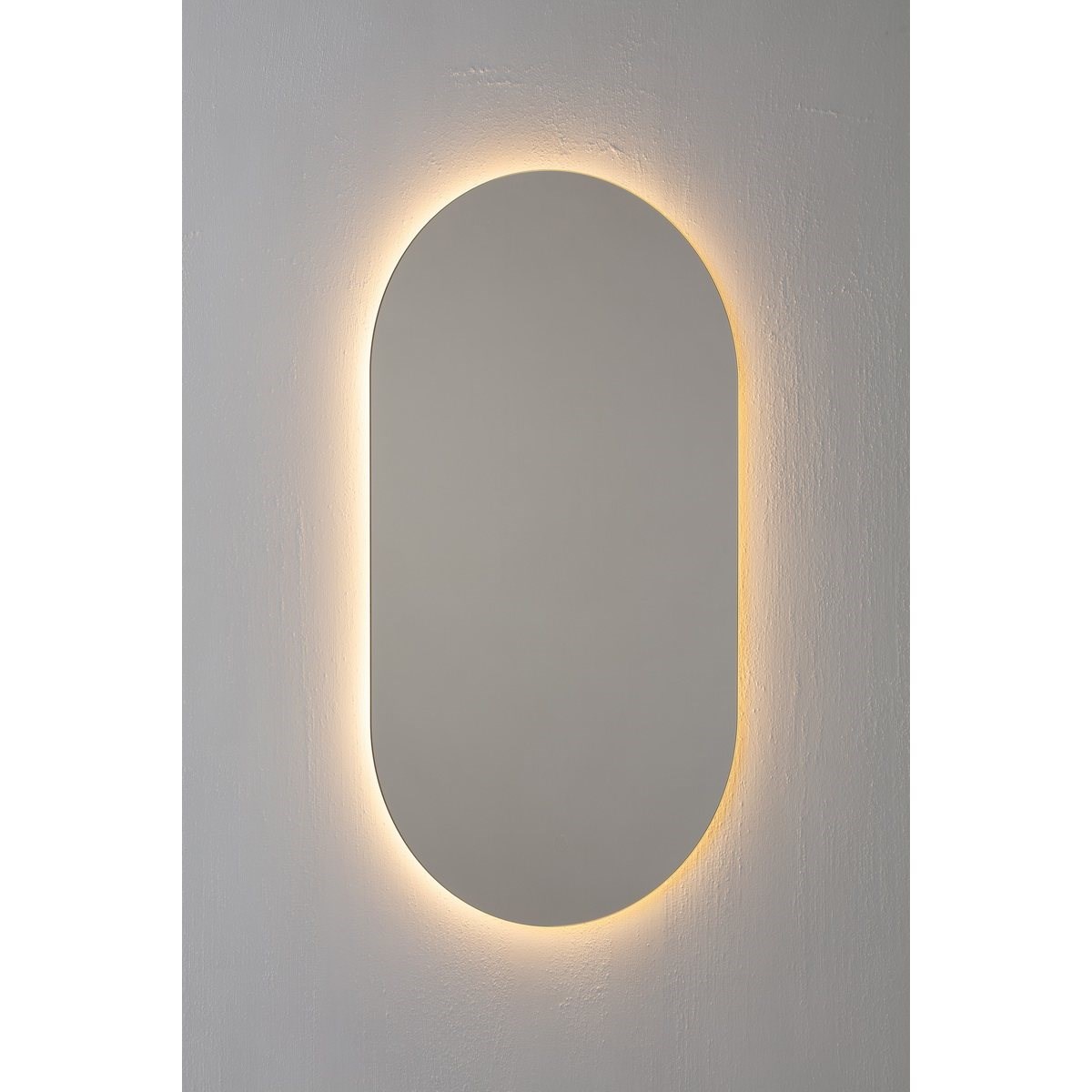 Spegel med belysning Oval