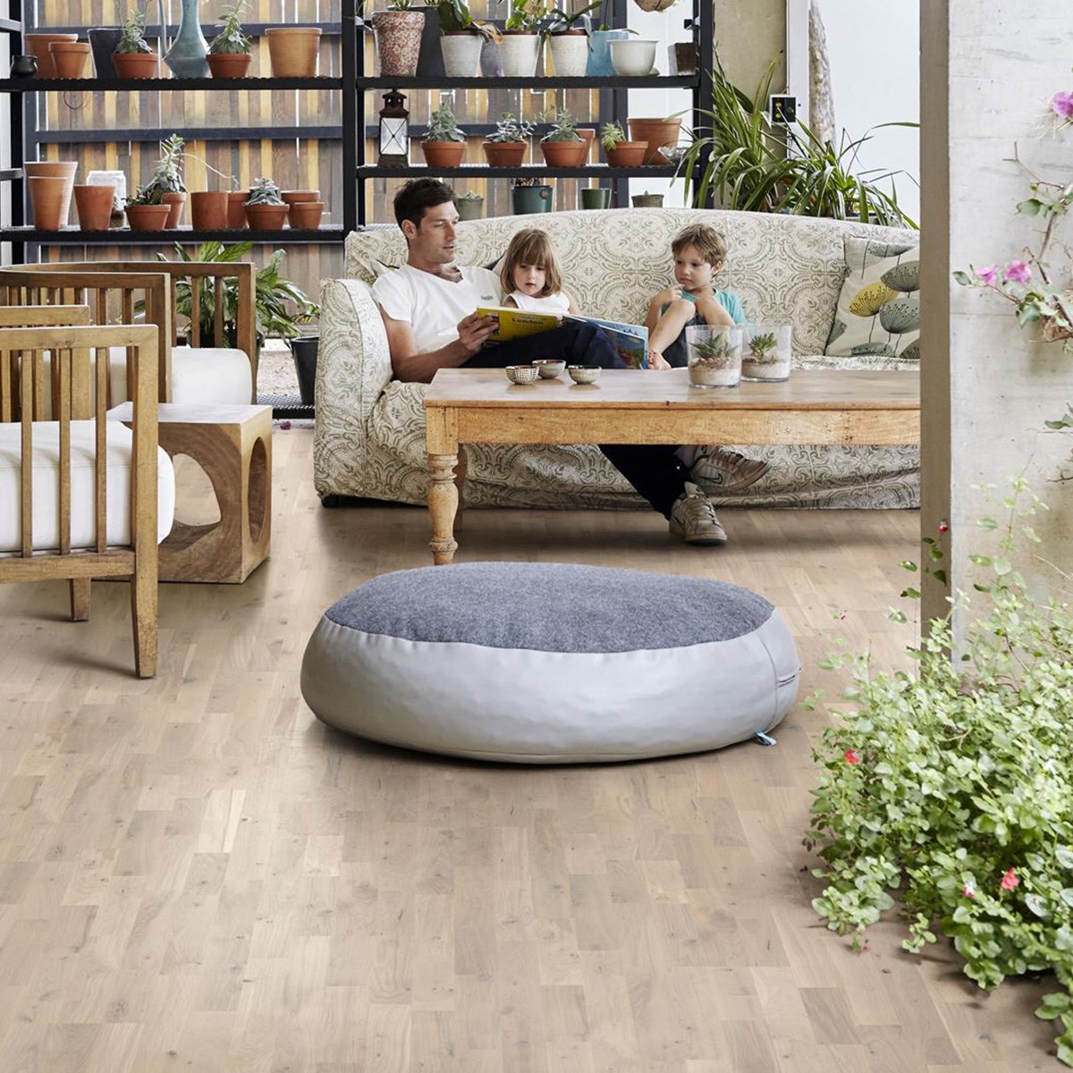 Parkettgolv Duramen Salt Ek, 3-stav, Mattlack