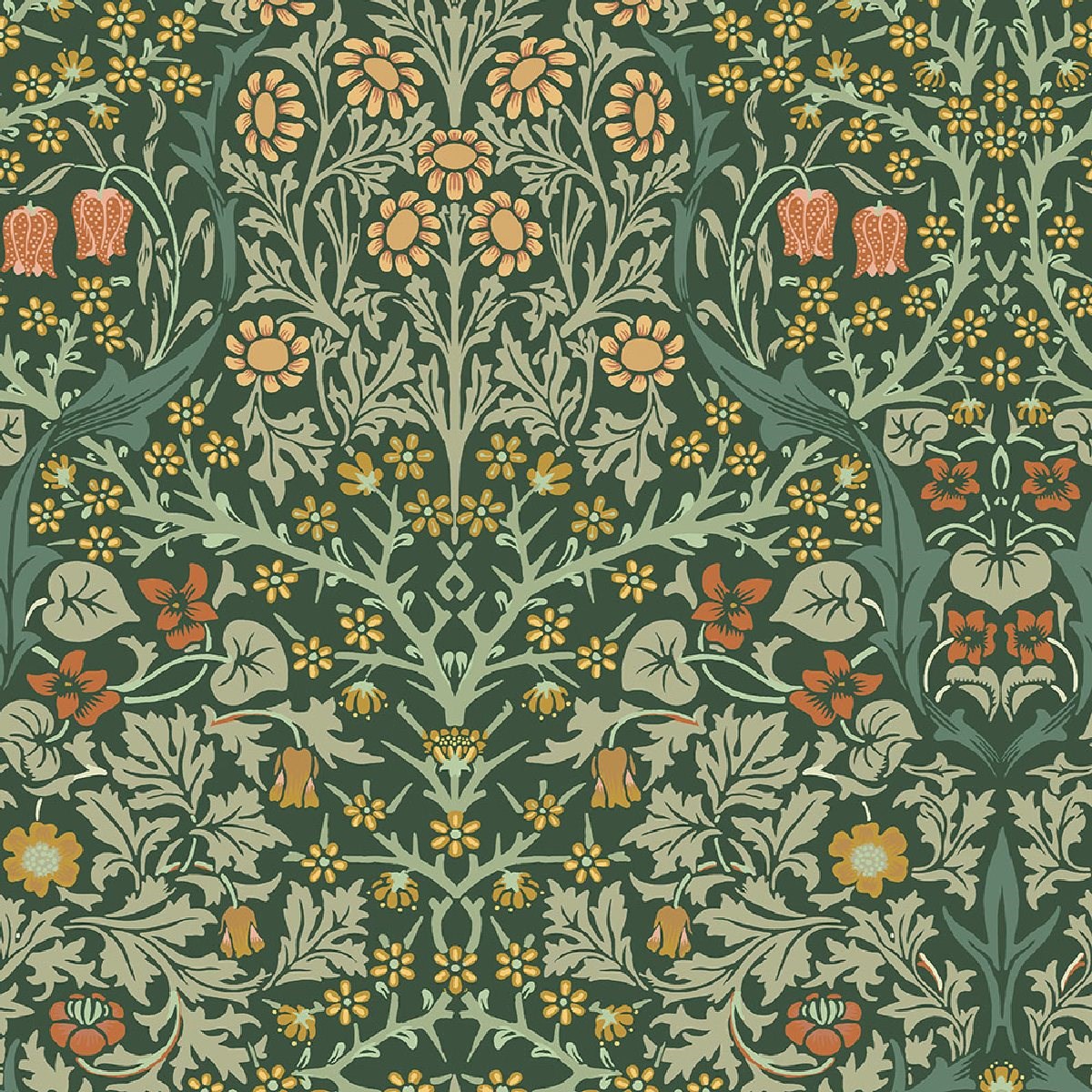 Tapet Laura Ashley Vol. 3 Blackthorn Deep Green 124252