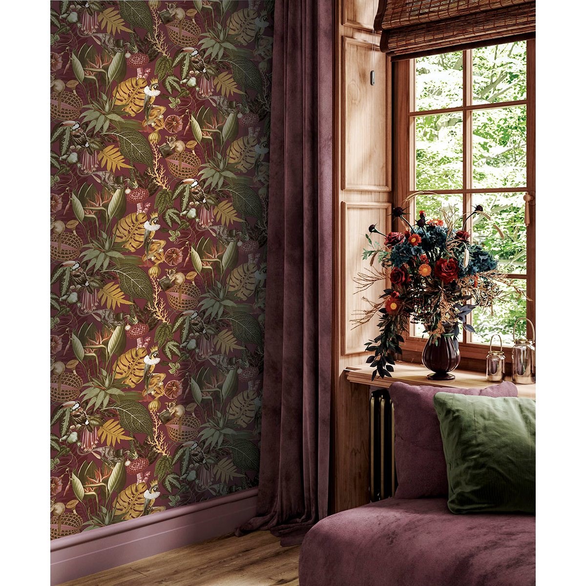 Tapet Utopia II Reverie Burgundy 91769