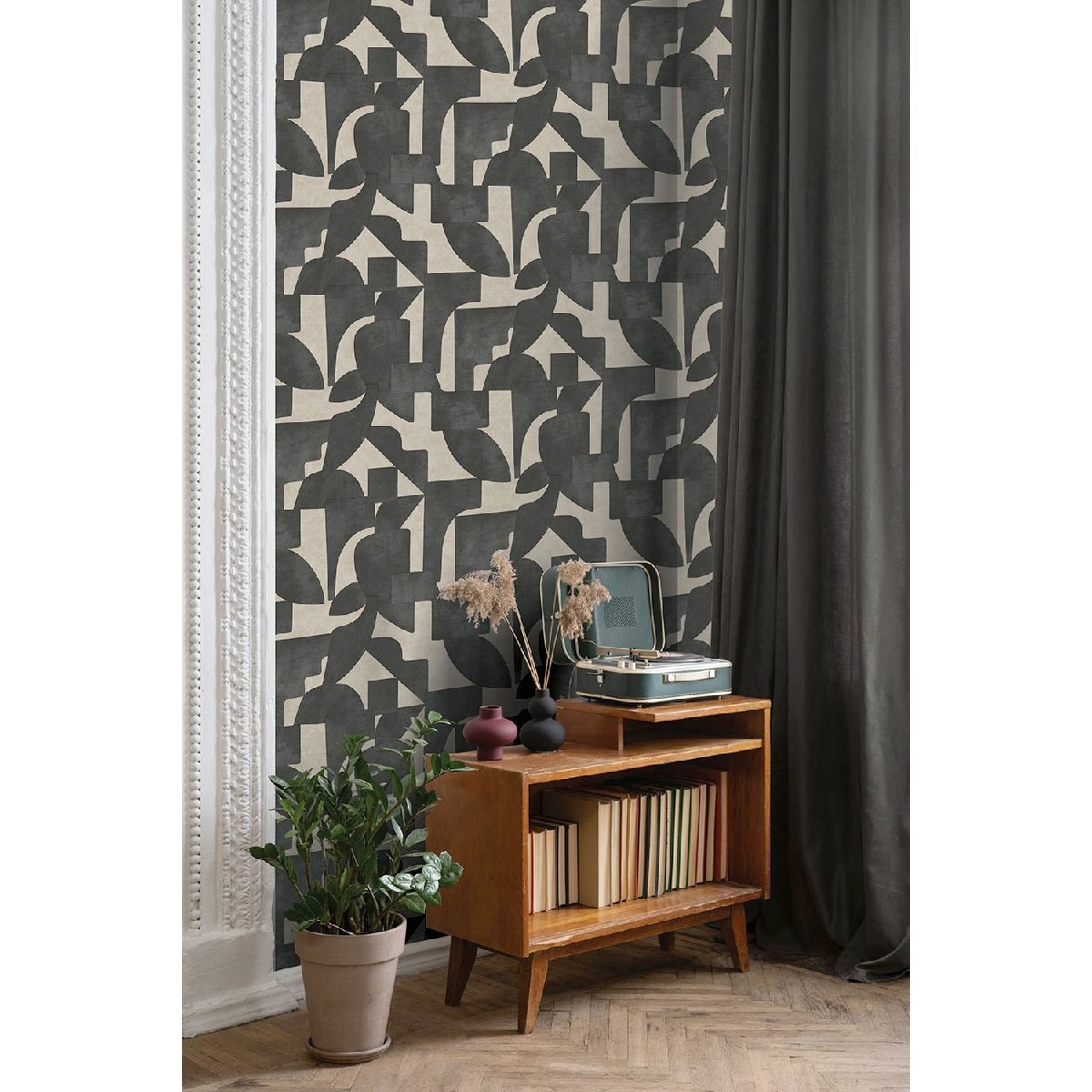 Tapet Utopia II Linnet Cream Charcoal 91711