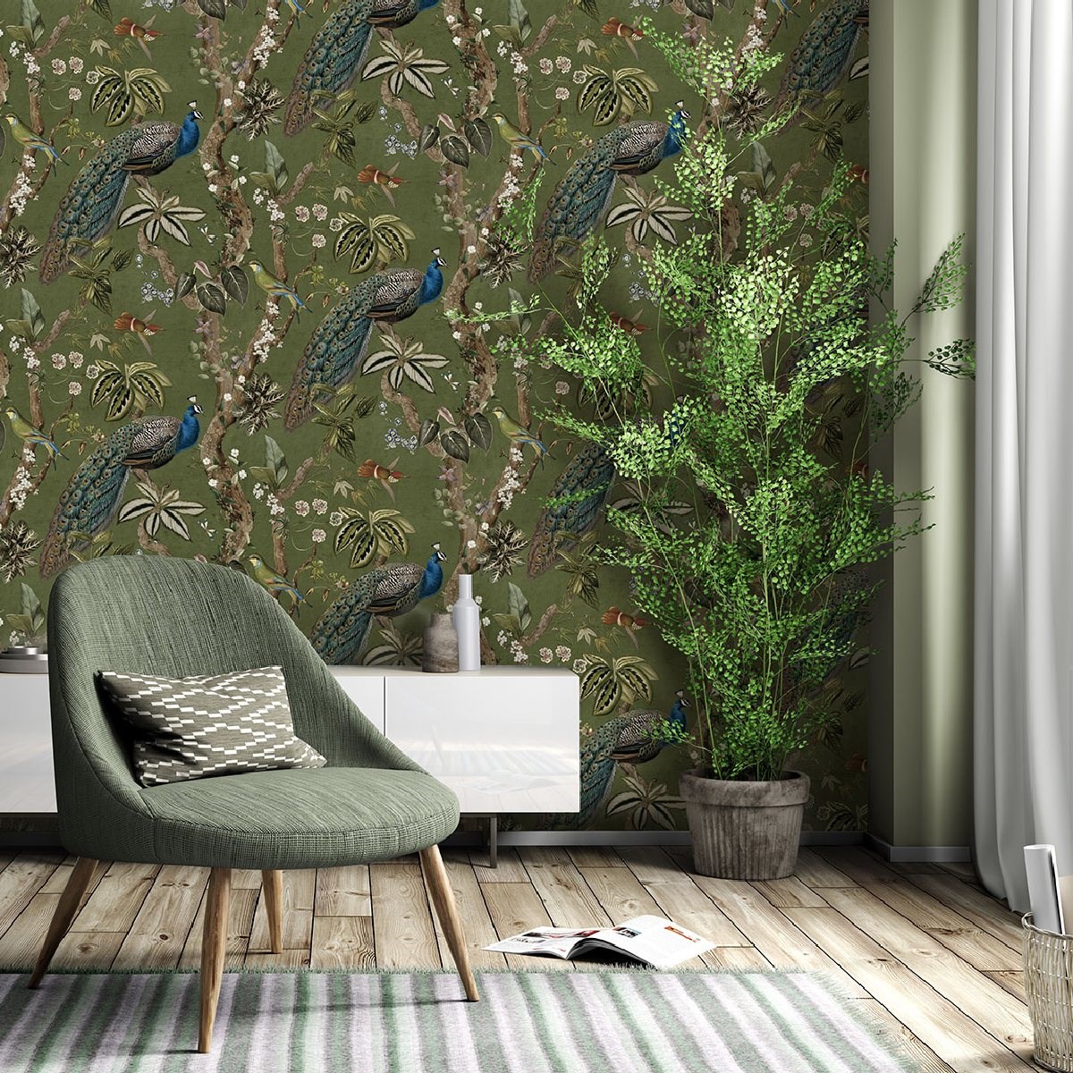 Tapet Utopia II Cassia Green 91745