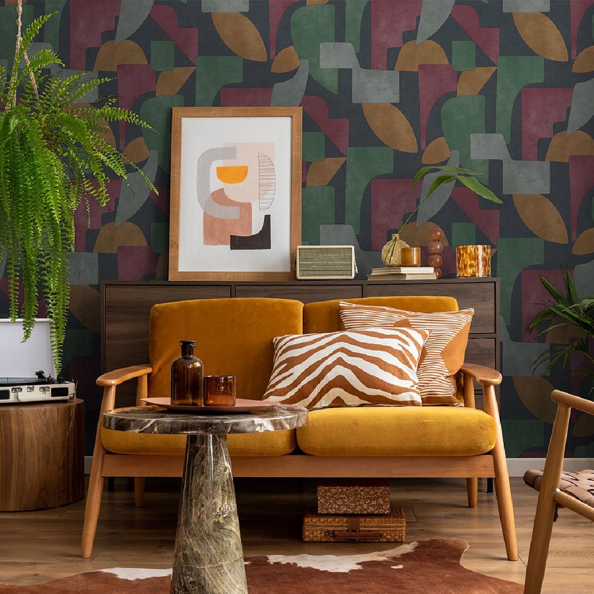 Tapet Utopia II Linnet Navy Berry 91712