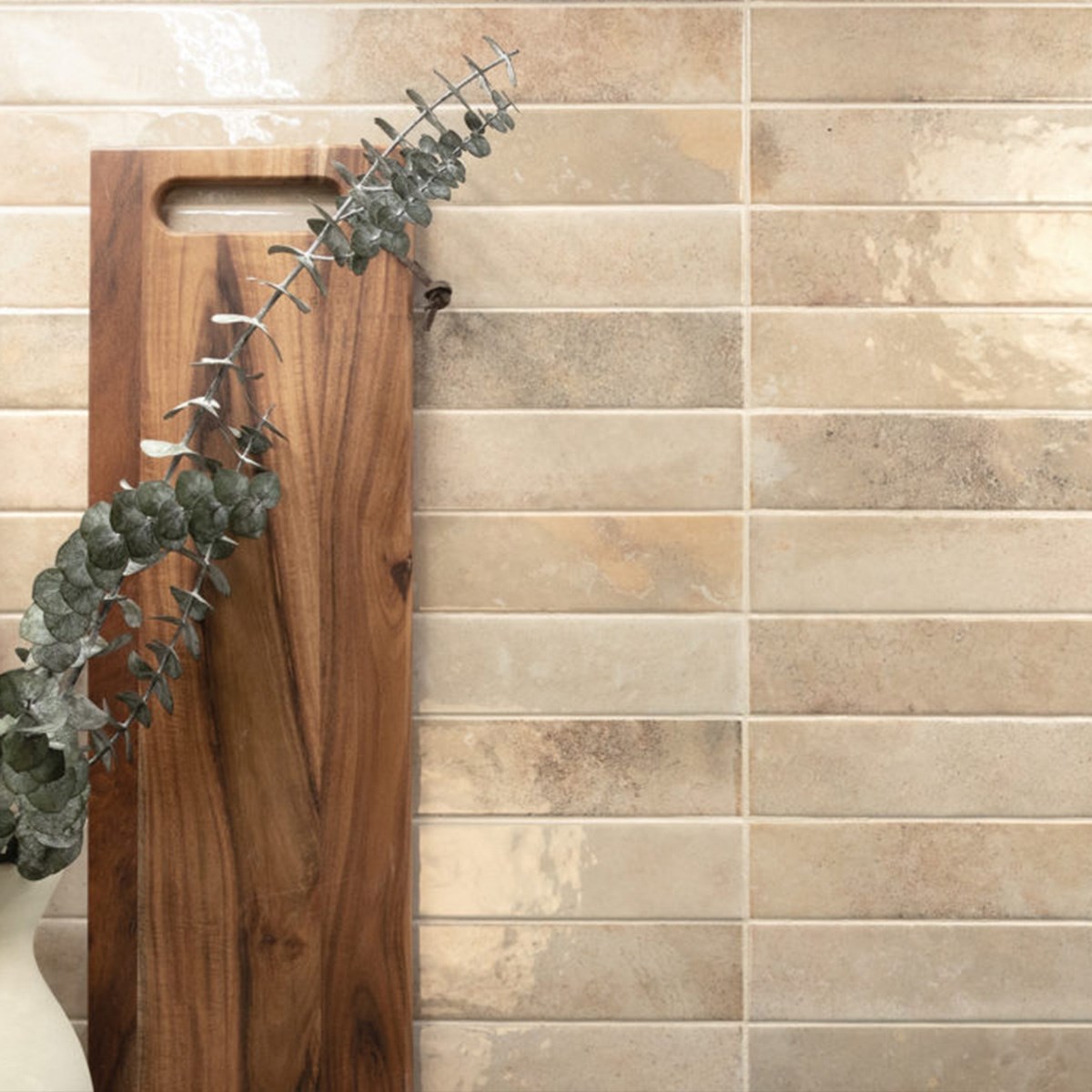 Kakel Bali Almond Beige, 5x40cm, Blank