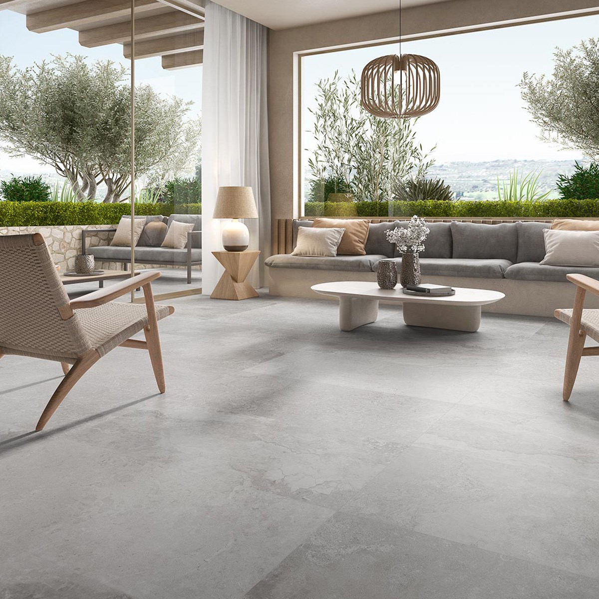 Klinker Granitkeramik Solange Grey Rect Grå, 59.5x59,5cm, Matt