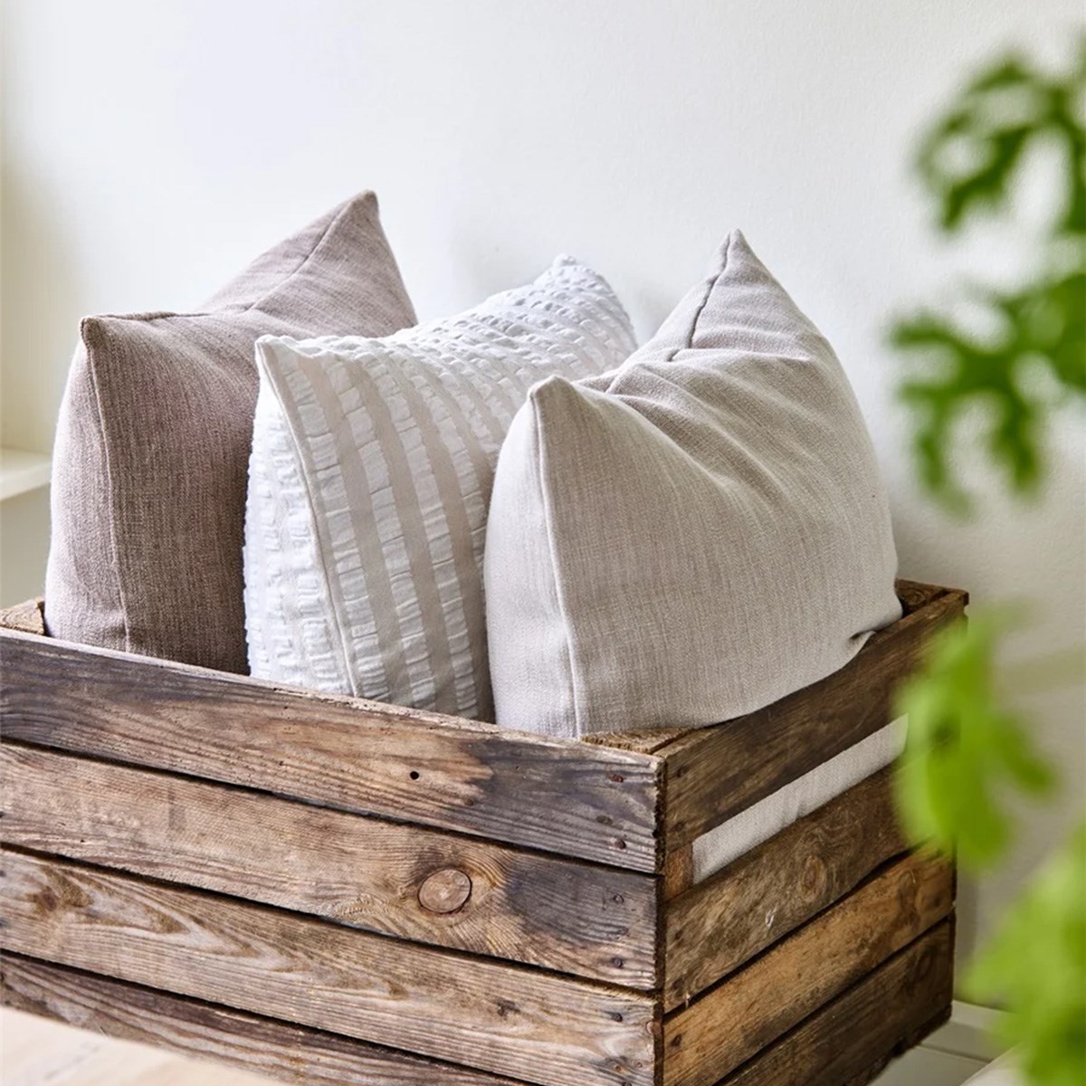 Kuddfodral Polly Bäckebölja Linne, 45x45cm