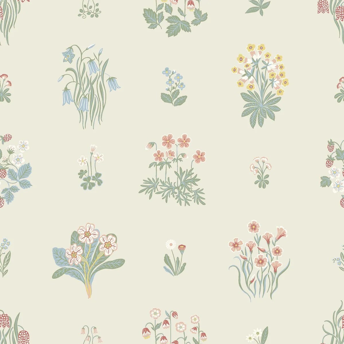 Tapet Österlen Ängsflora 6951