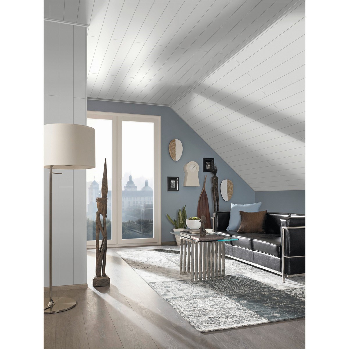 Innertak Easypanel White Mdf, Foliebelagt, 1300x202x10mm