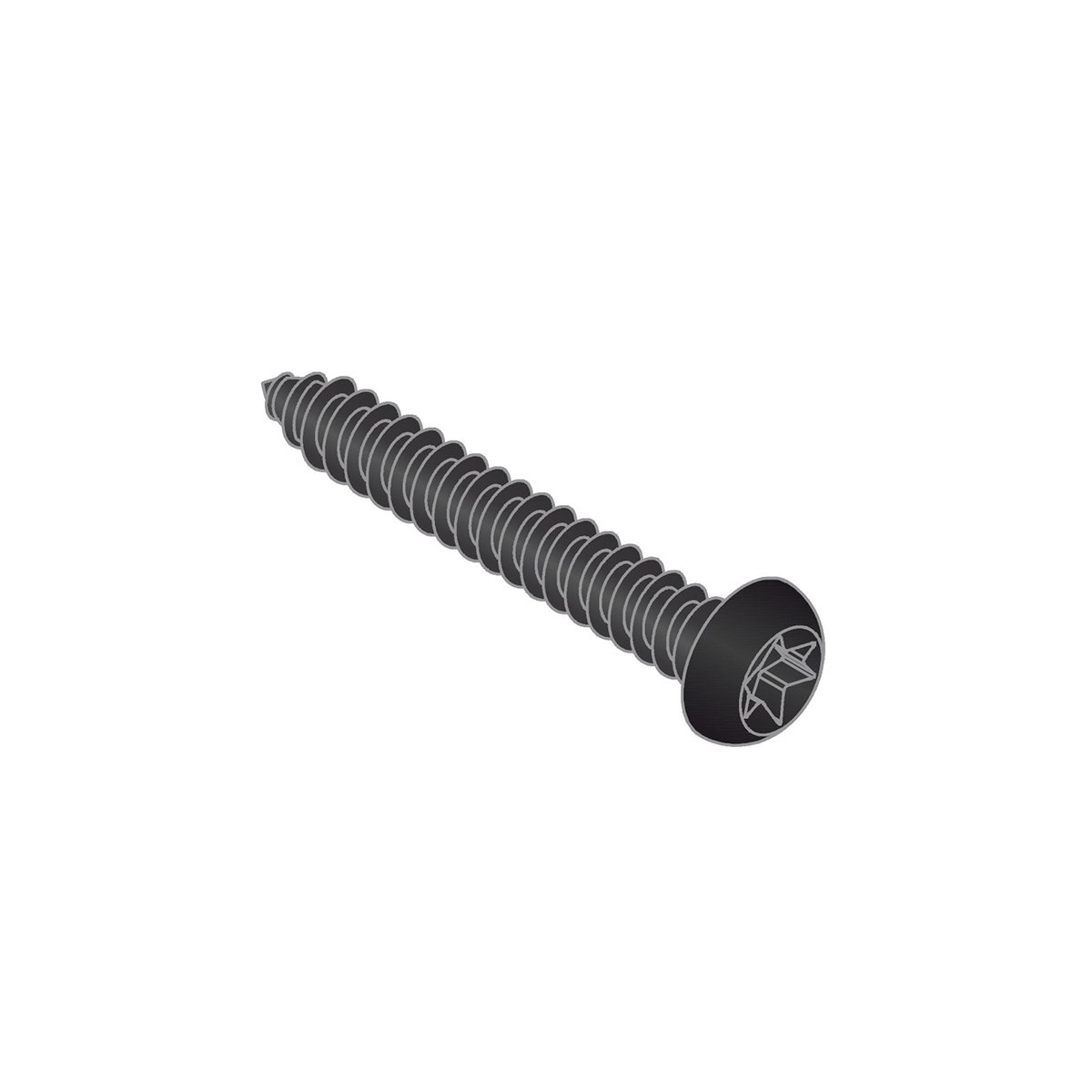 Skruv Akustikpanel Svart, 12x55mm, 50st