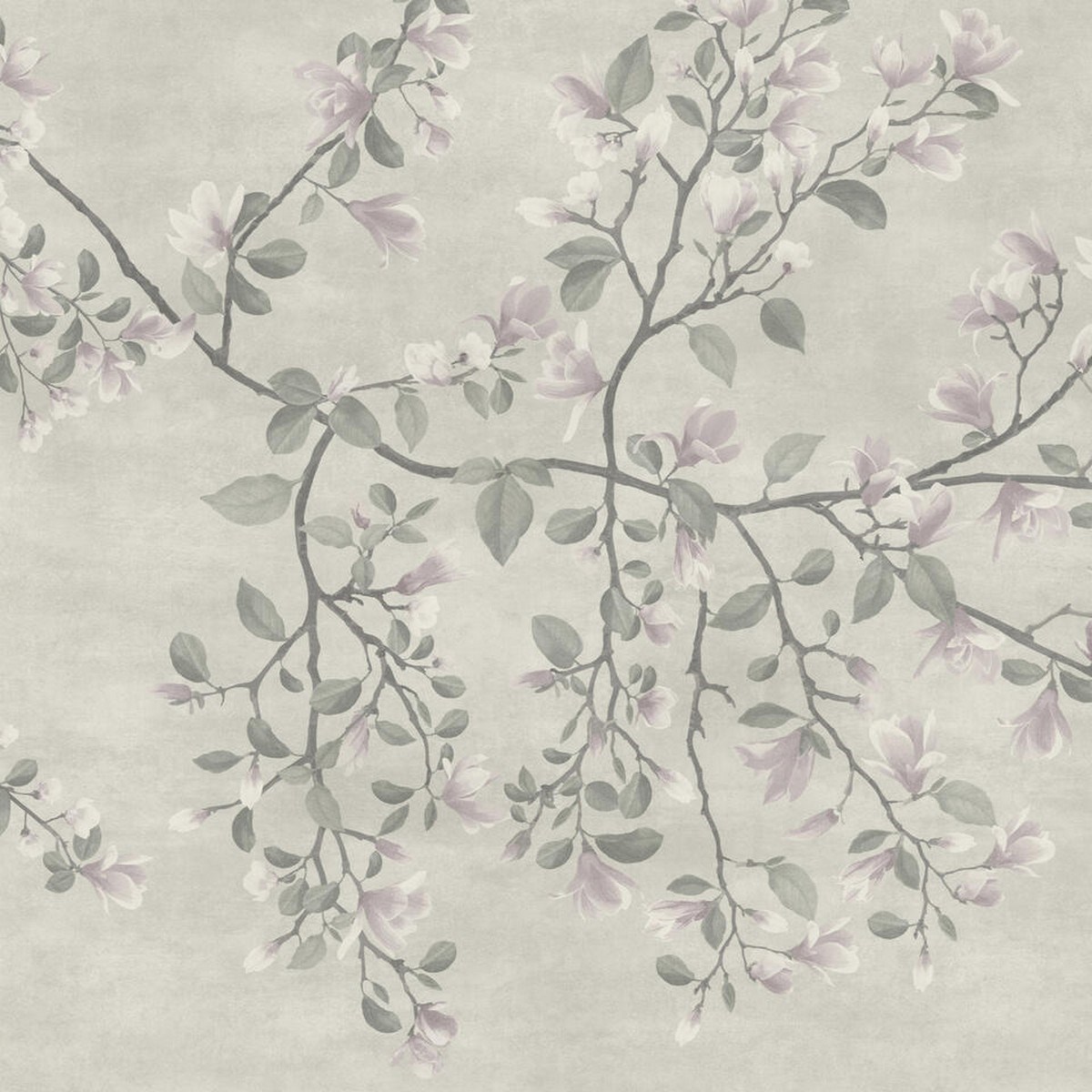 Våtrumsvägg Aquarelle Magnolia 2 Light Grey 200cm, Ljusgrå