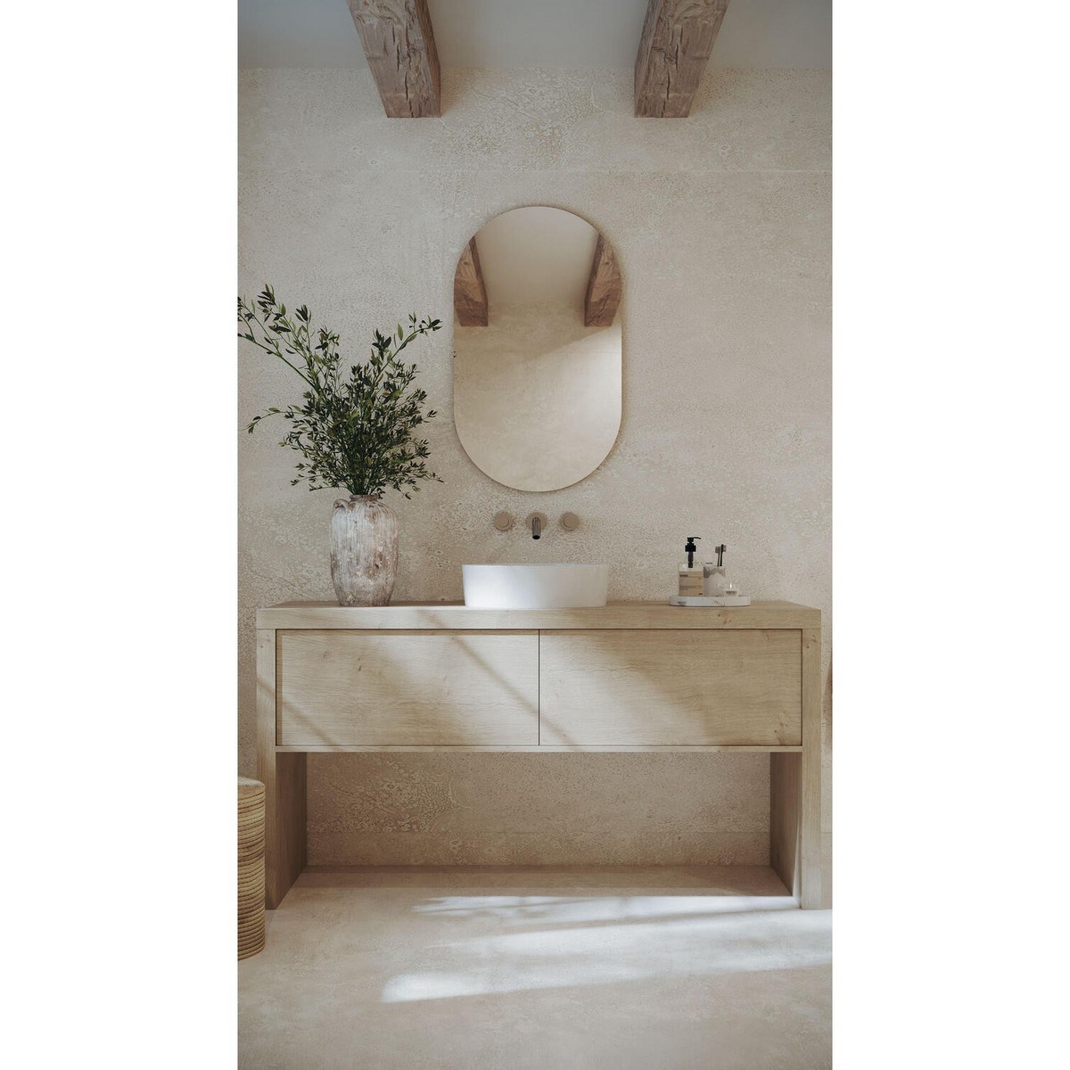 Våtrumsgolv Aquarelle Century 2 Dawn 200cm, Grön