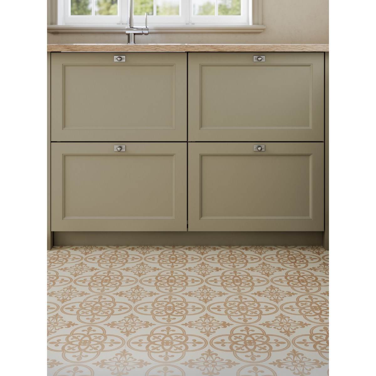 Våtrumsgolv Aquarelle Xl Lyon Terracotta 300cm, Brun