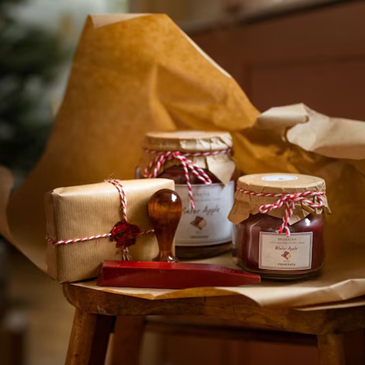 Doftljus Brobacka Winter Apple Linen Liten 80mm