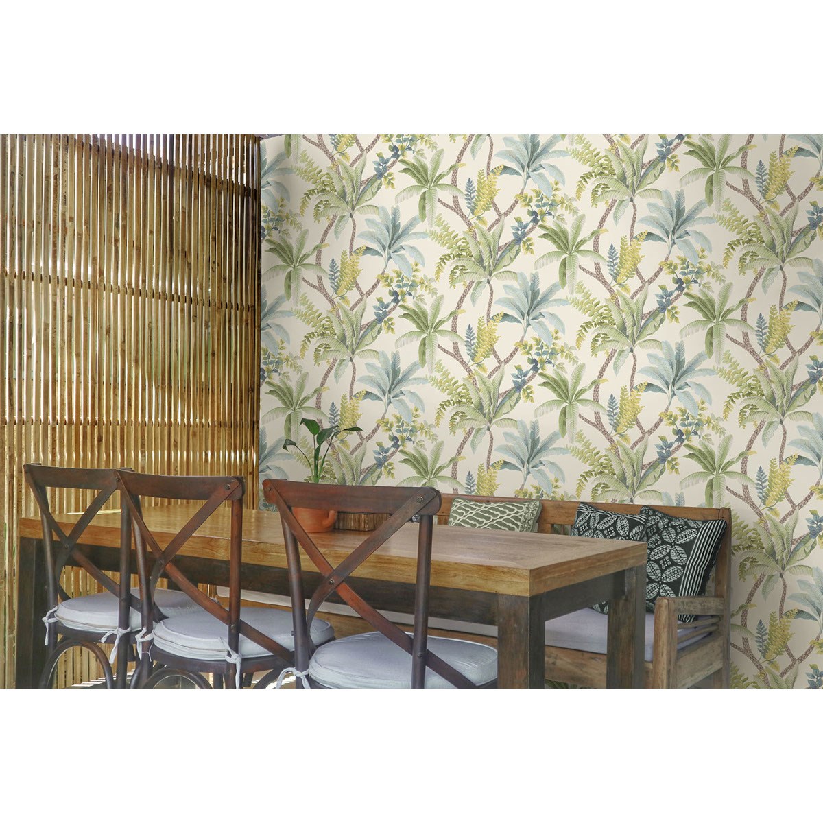 Tapet Journey to the East Saranda Green/cream 91824