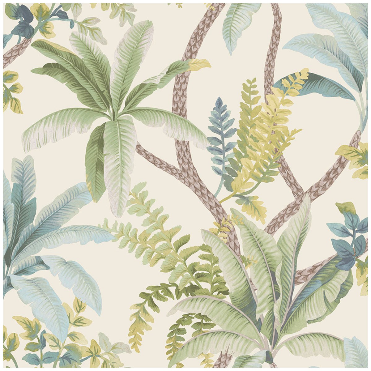 Tapet Journey to the East Saranda Green/cream 91824