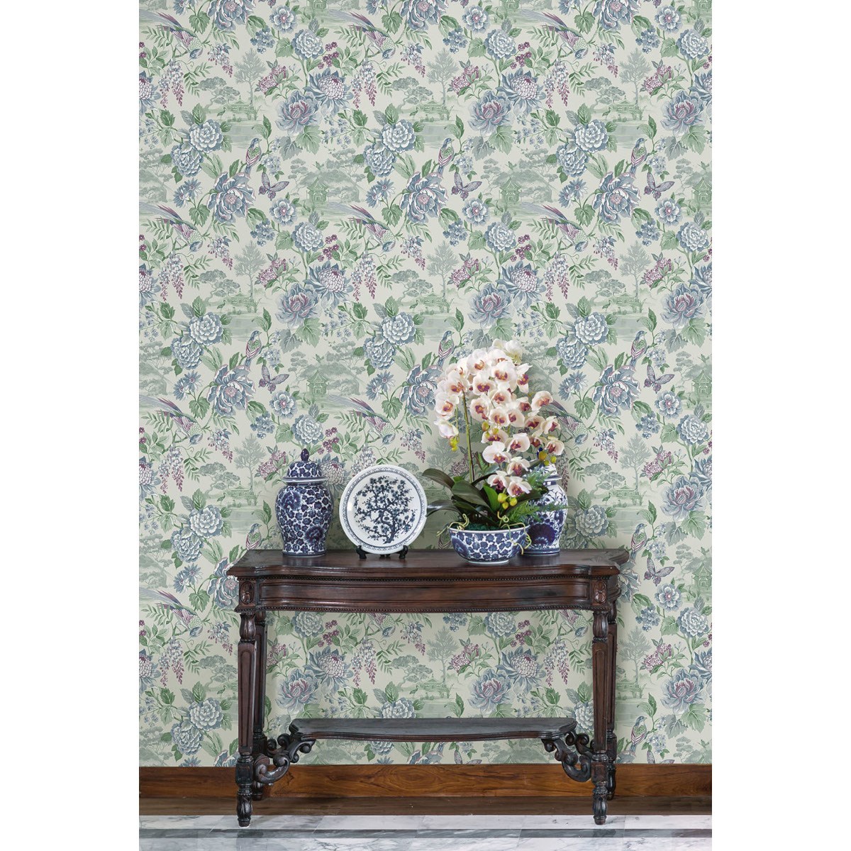 Tapet Journey to the East Hana Blue 91832