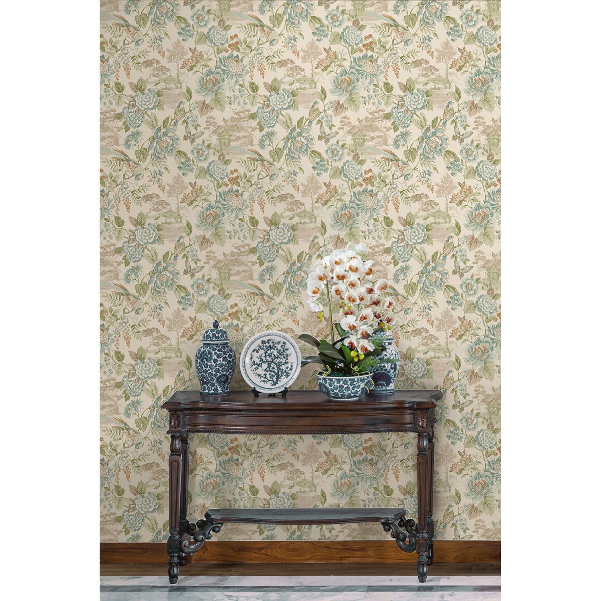 Tapet Journey to the East Hana Teal/orange 91831