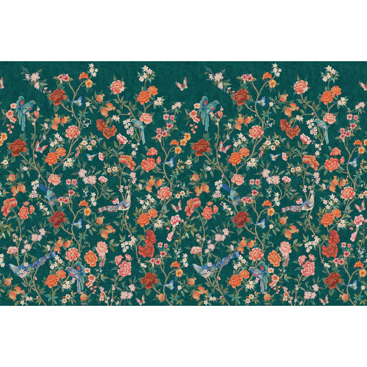 Fototapet Journey to the East Imperial Gardens Teal 99511