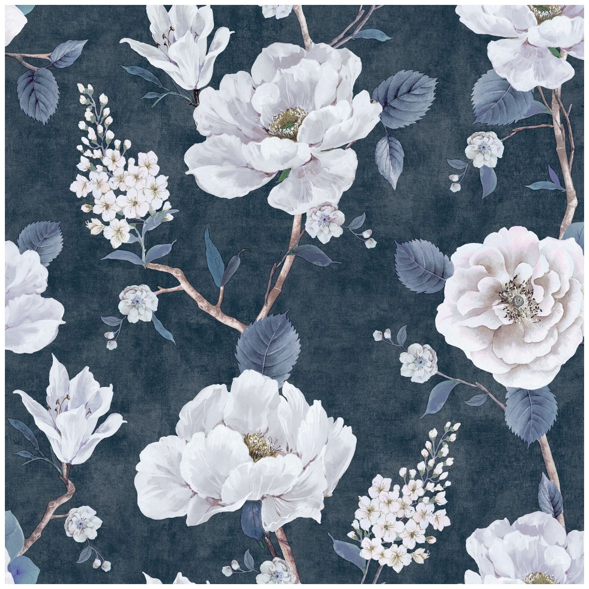 Tapet Fantasia III Ashley Floral Navy 925505