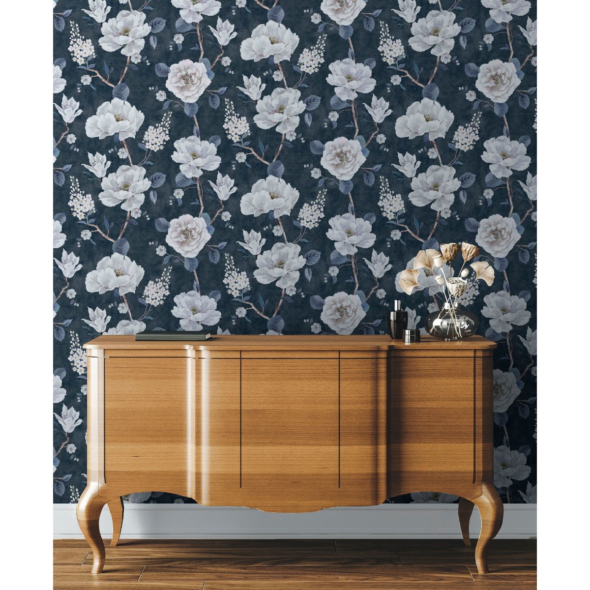 Tapet Fantasia III Ashley Floral Navy 925505