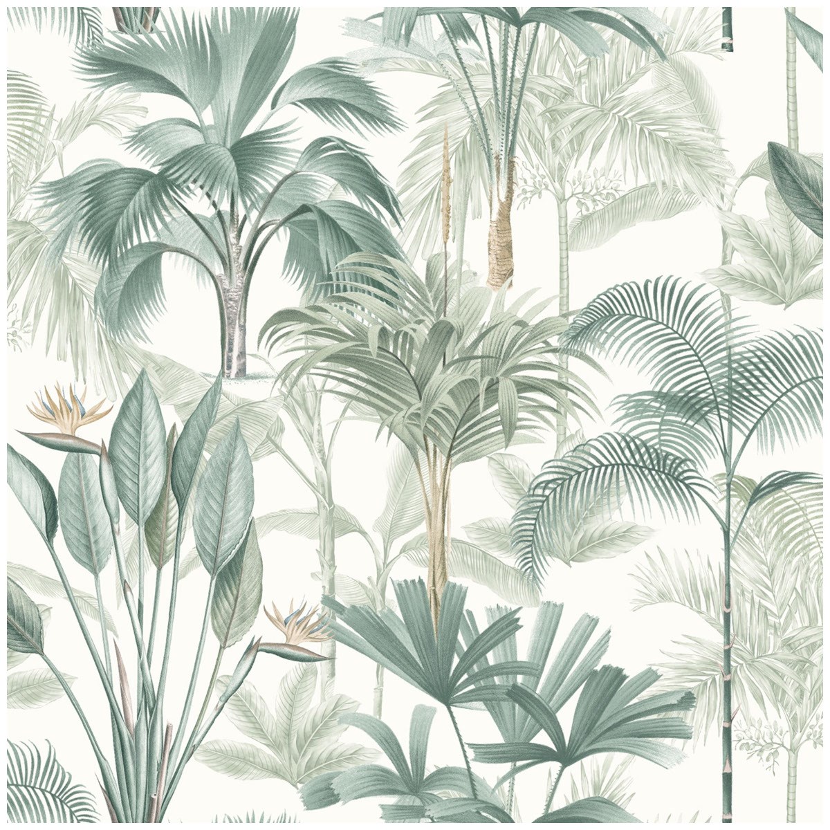 Tapet Fantasia III King Palm Green 922908