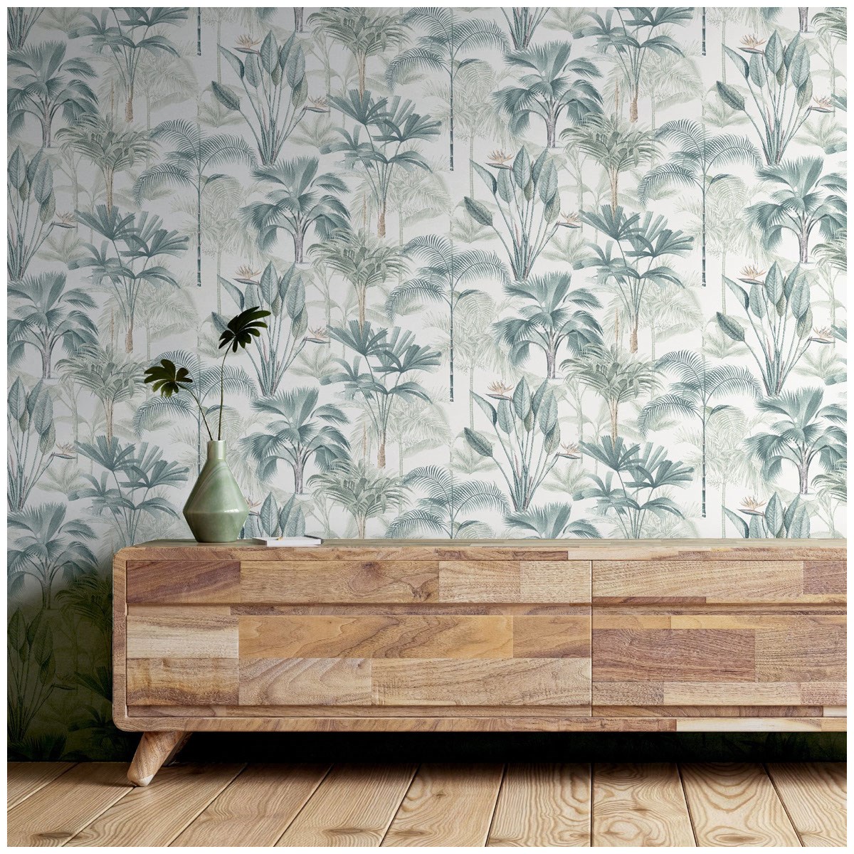 Tapet Fantasia III King Palm Green 922908