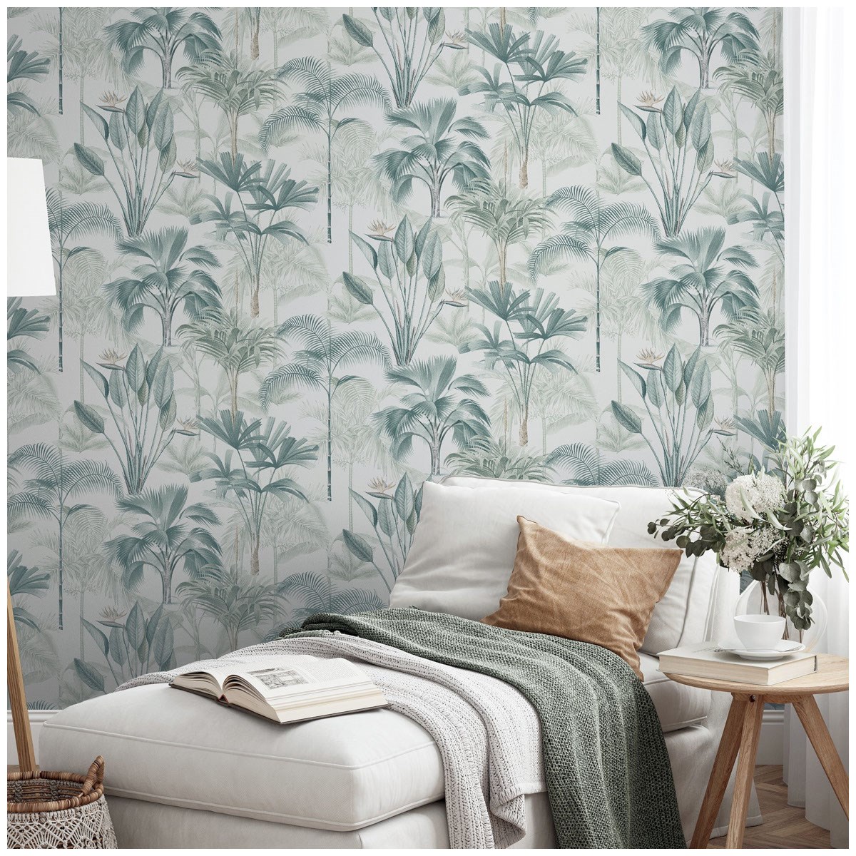 Tapet Fantasia III King Palm Green 922908