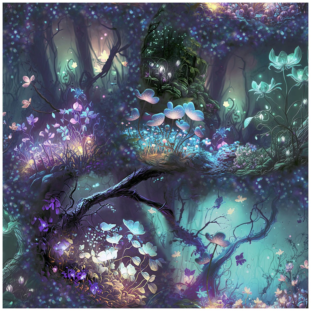 Tapet Fantasia III Magical Garden Multi 923804