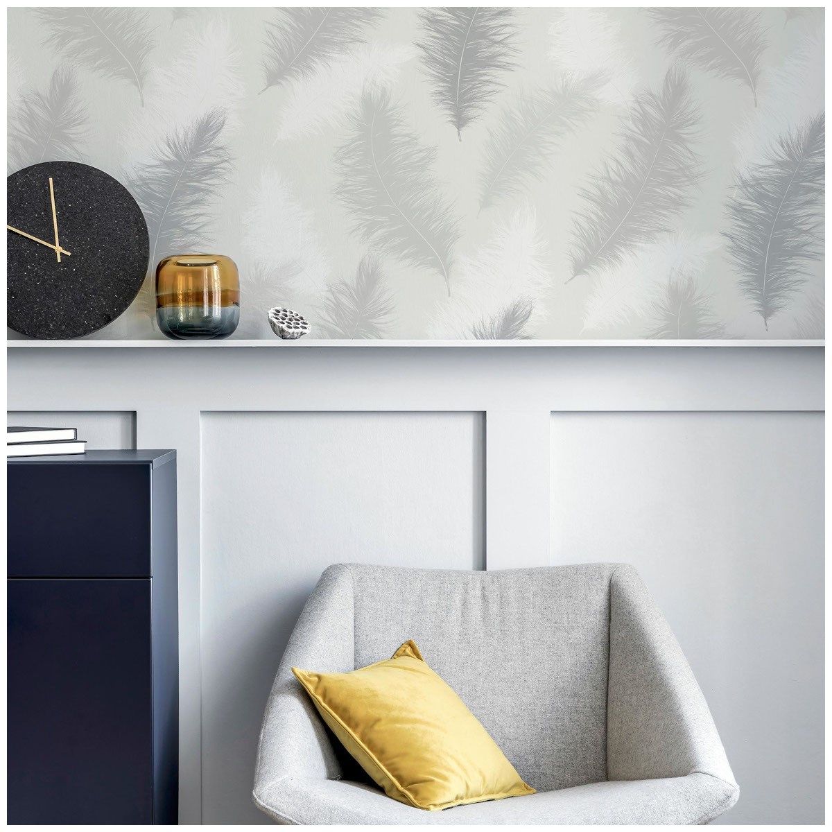 Tapet Fantasia III Sussurro Grey 901705