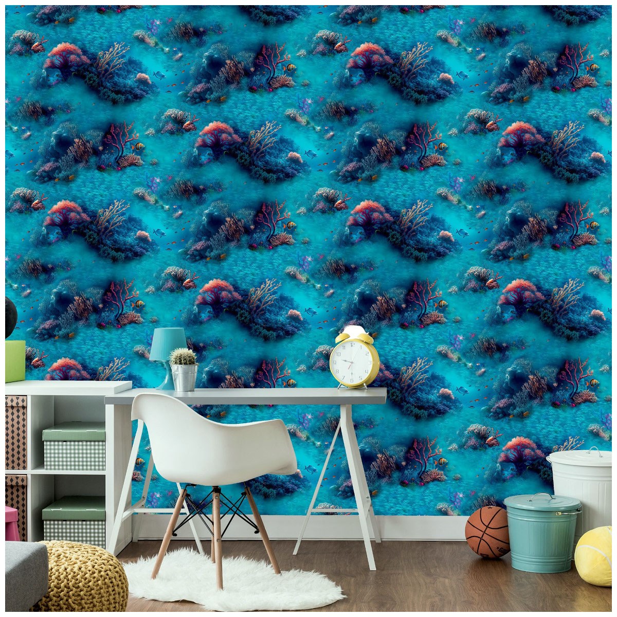 Tapet Fantasia III Under The Sea Blue 923808