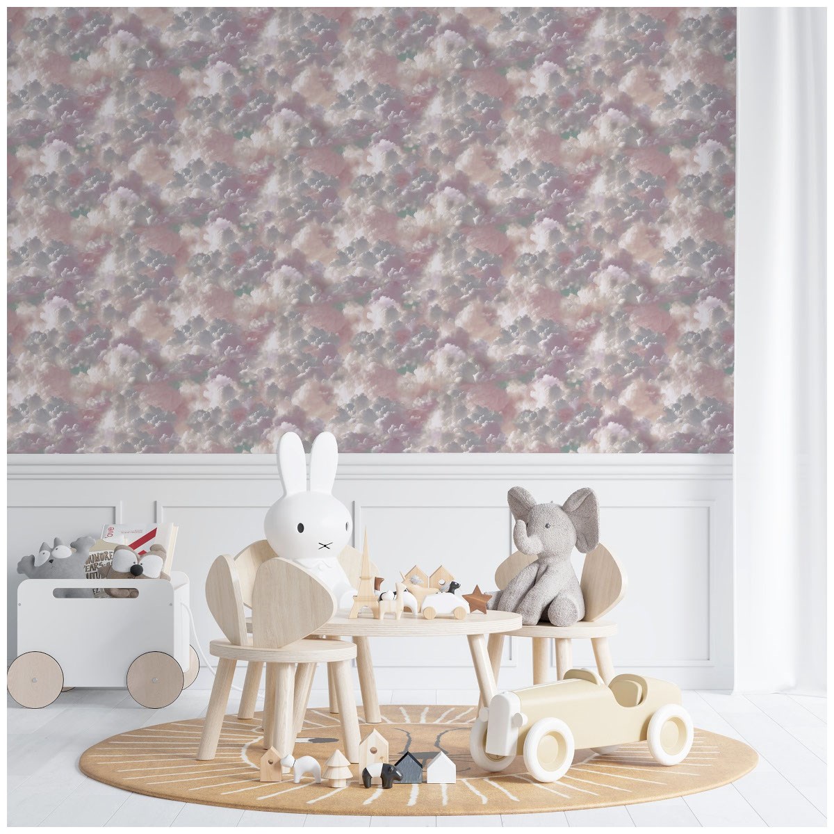 Tapet Fantasia III Vanilla Skies Pink 924508