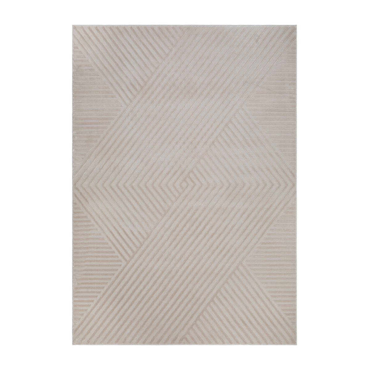 Wiltonmatta Ritz Lines Linne Beige, 160x230cm
