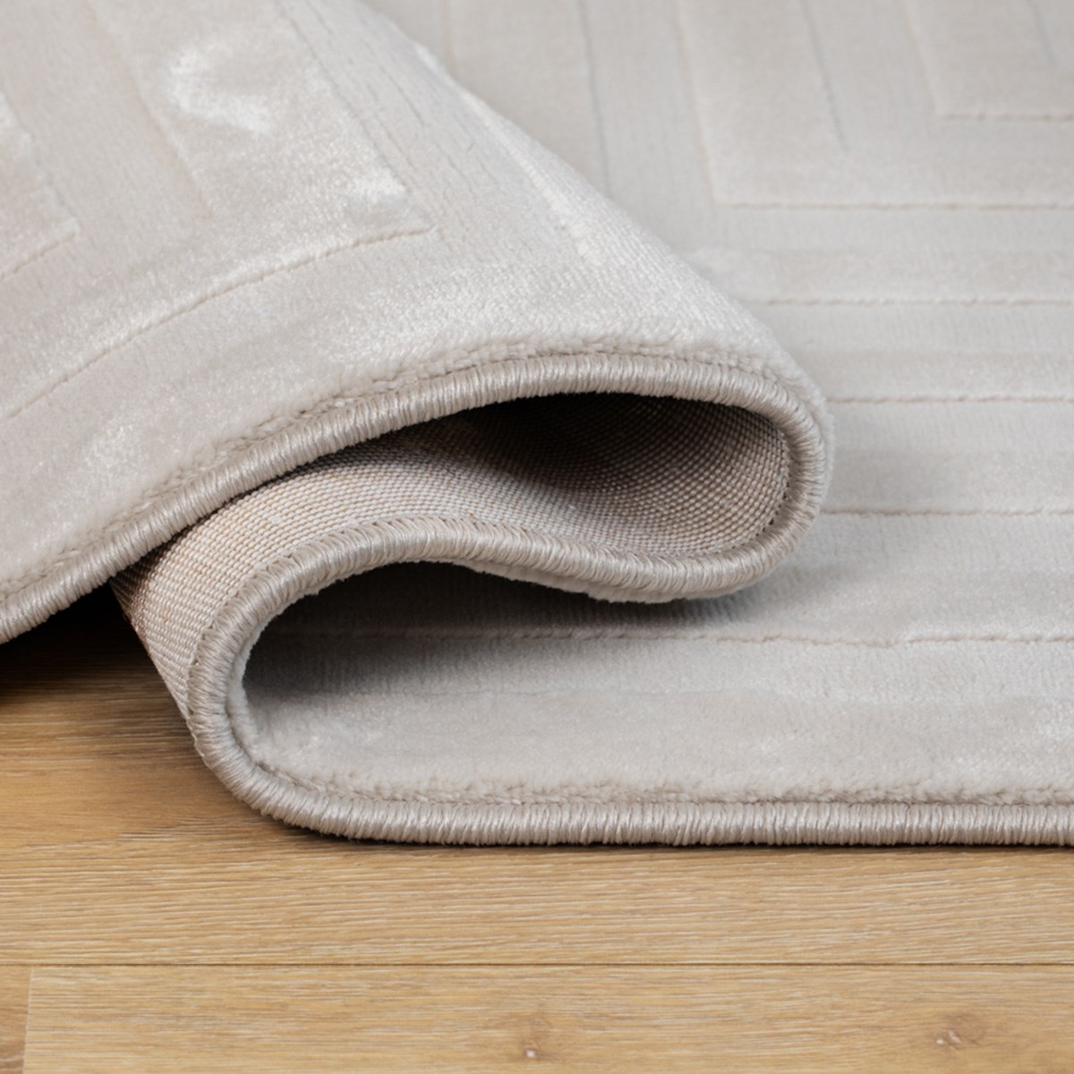 Wiltonmatta Ritz Romb Creme Ljusbeige, 160x230cm