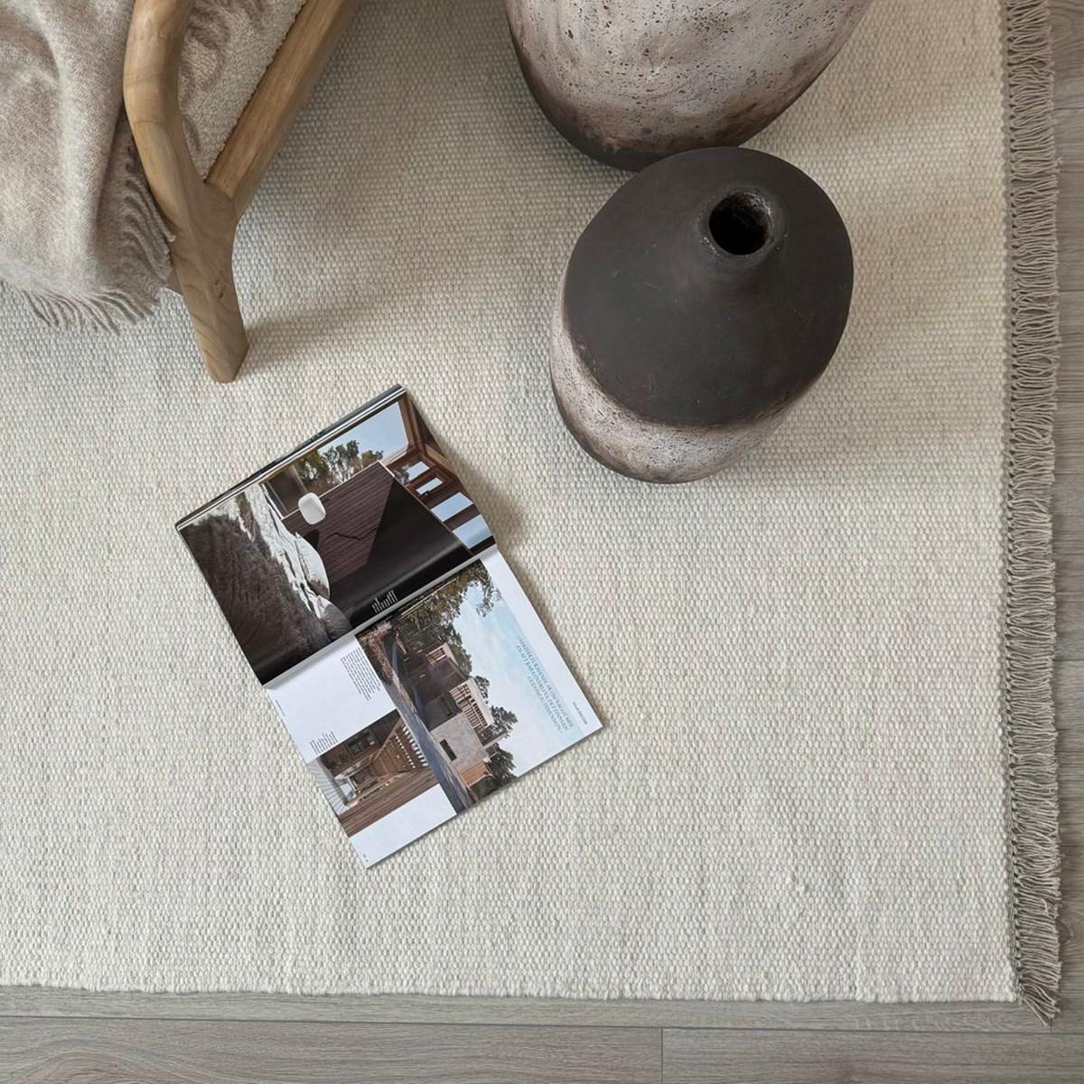 Ullmatta Eden Creme Ljusbeige, 160x230cm