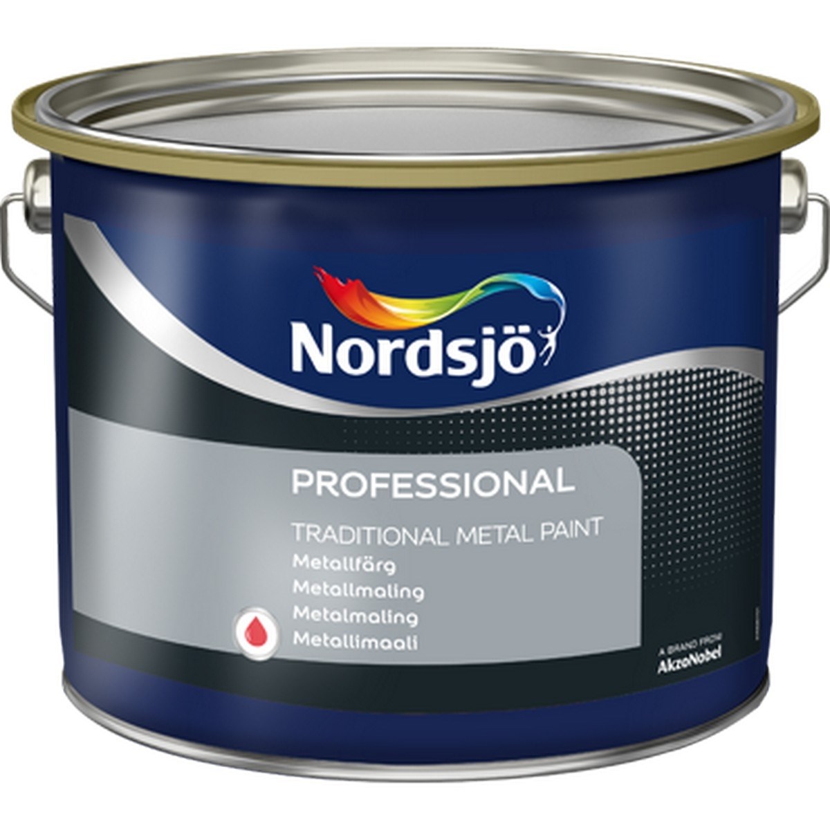Metallfärg Professional Traditional Metal Paint Bw, 10L