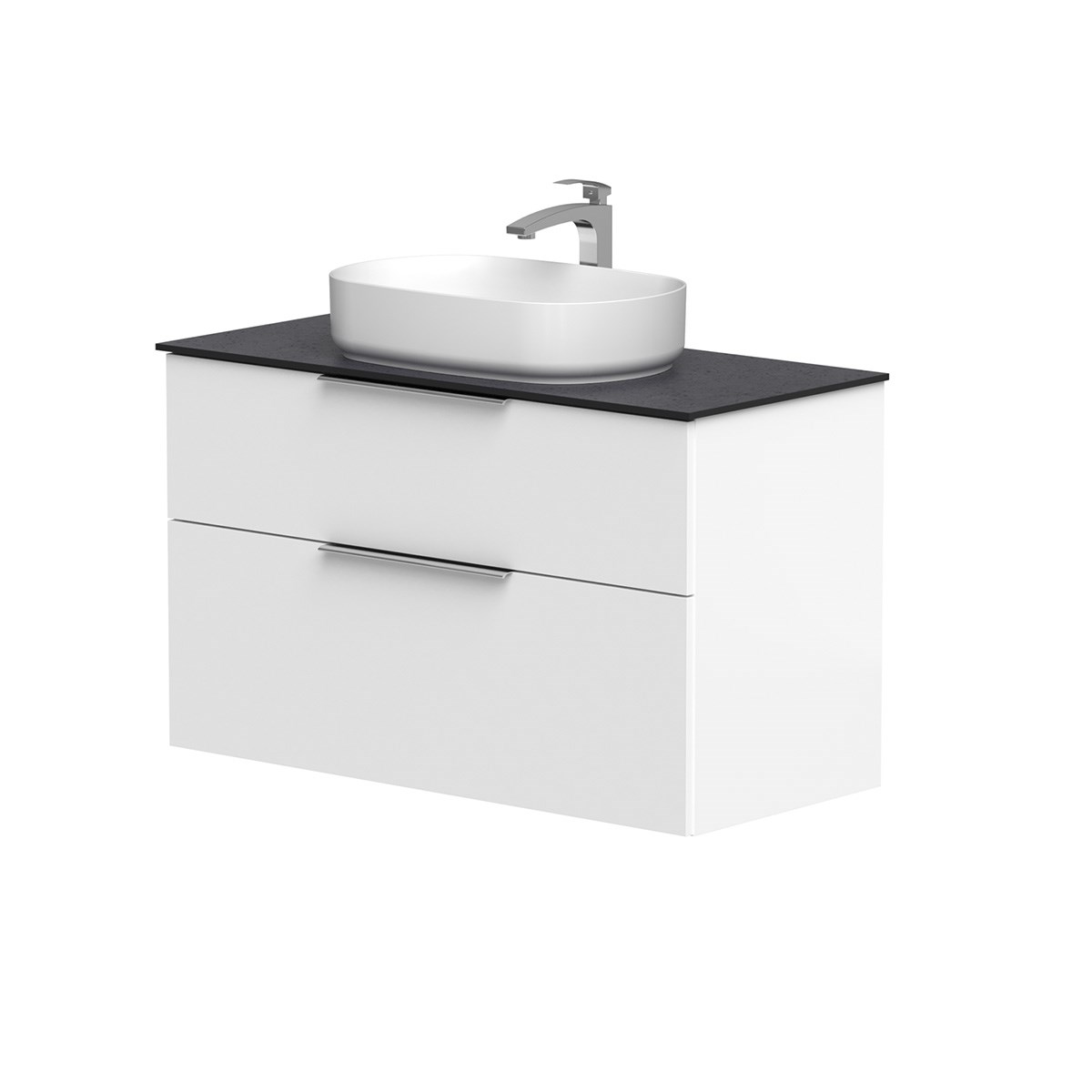 Badrumsmöbel Big 100x45cm, Flera Kulörer, Ovanpåliggande