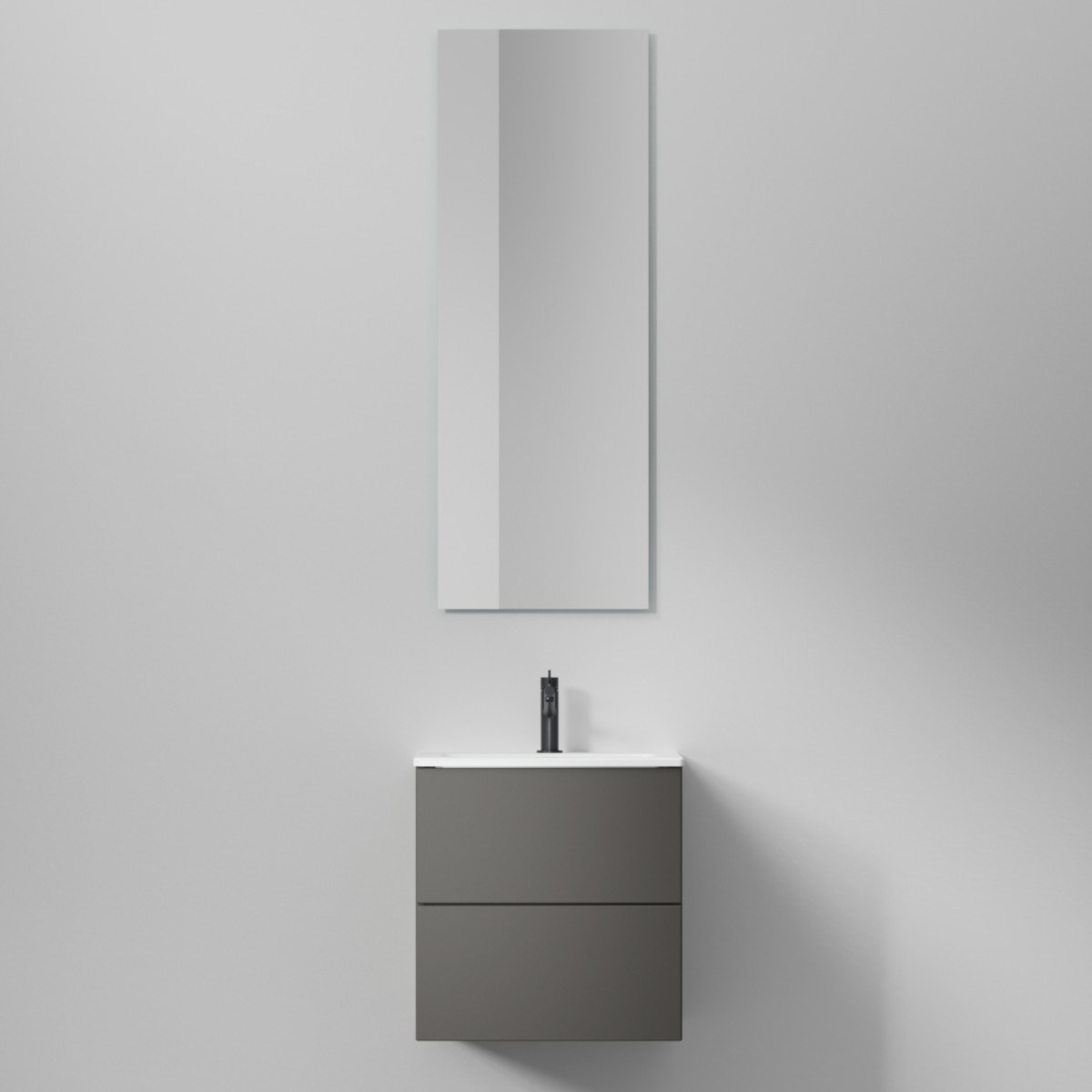 Kommod Core Xs Solid 50x40cm, Carbon Grey, Slät