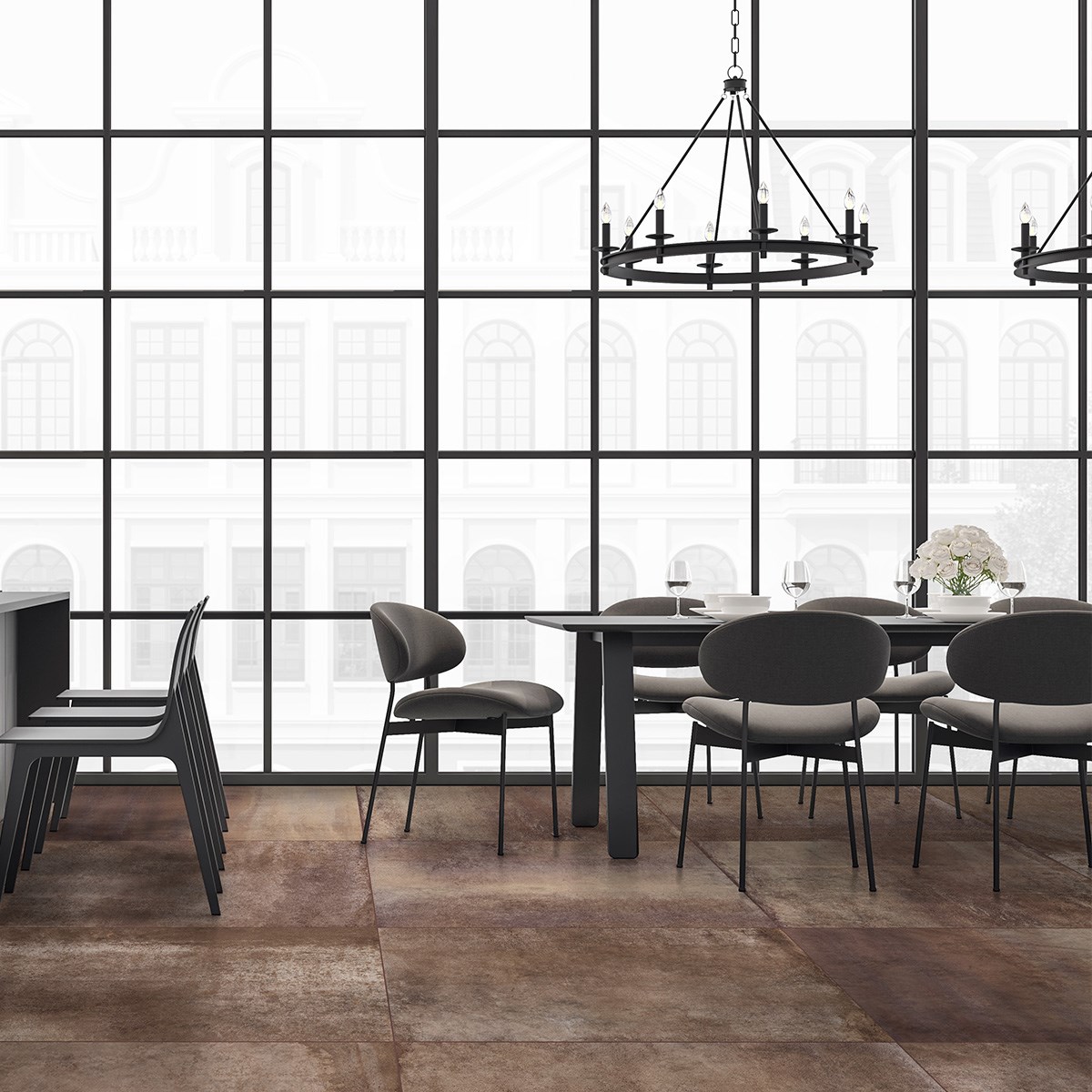 Klinker Granitkeramik Hemisphere Copper Rett Brun, 60x60cm, Matt