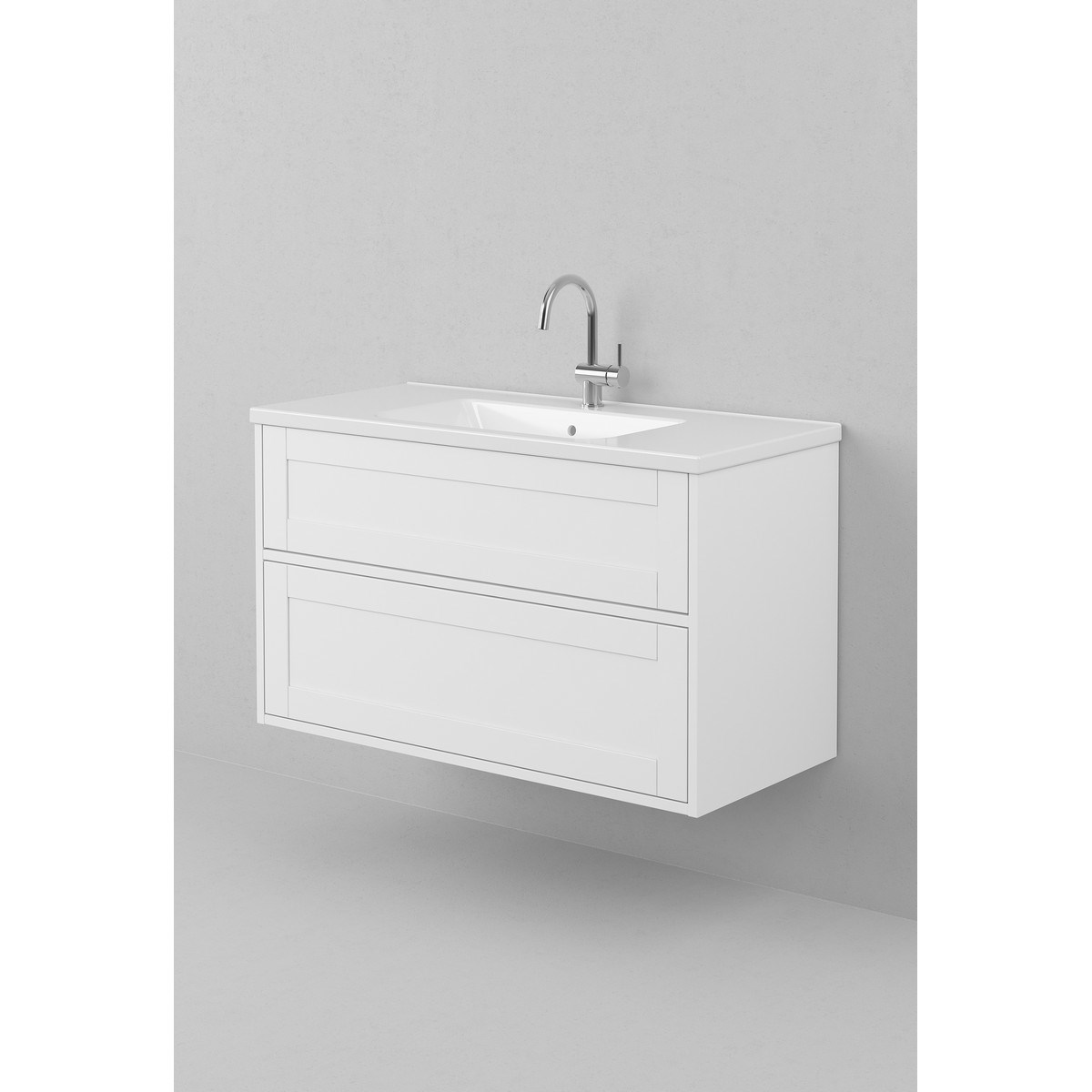 Kommod Grand Classic 100x45cm, Premium White, Ramlucka