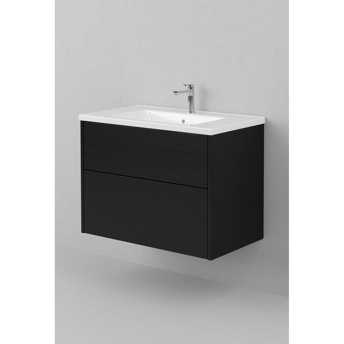 Kommod Grand Solid 80x45cm, Black Oak, Slät